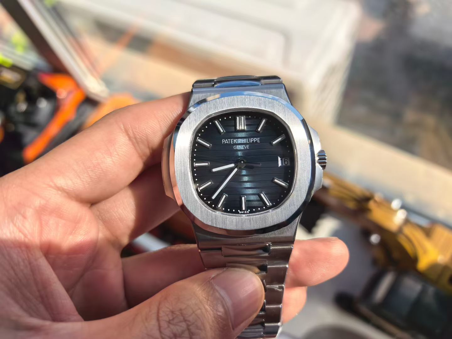 Patek Philippe Bbf 5711 Watch Dial Markerswatch Hands Casewatch Strap Movement 3k