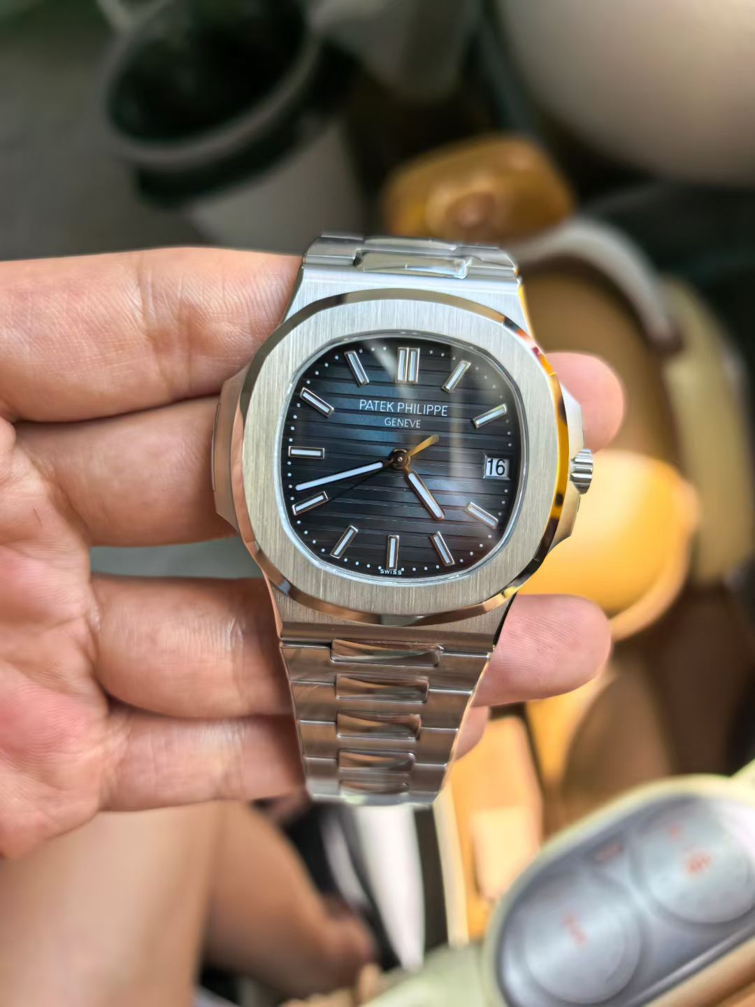 Patek Philippe Bbf 5711 Watch Dial Markerswatch Hands Casewatch Strap Movement 3k