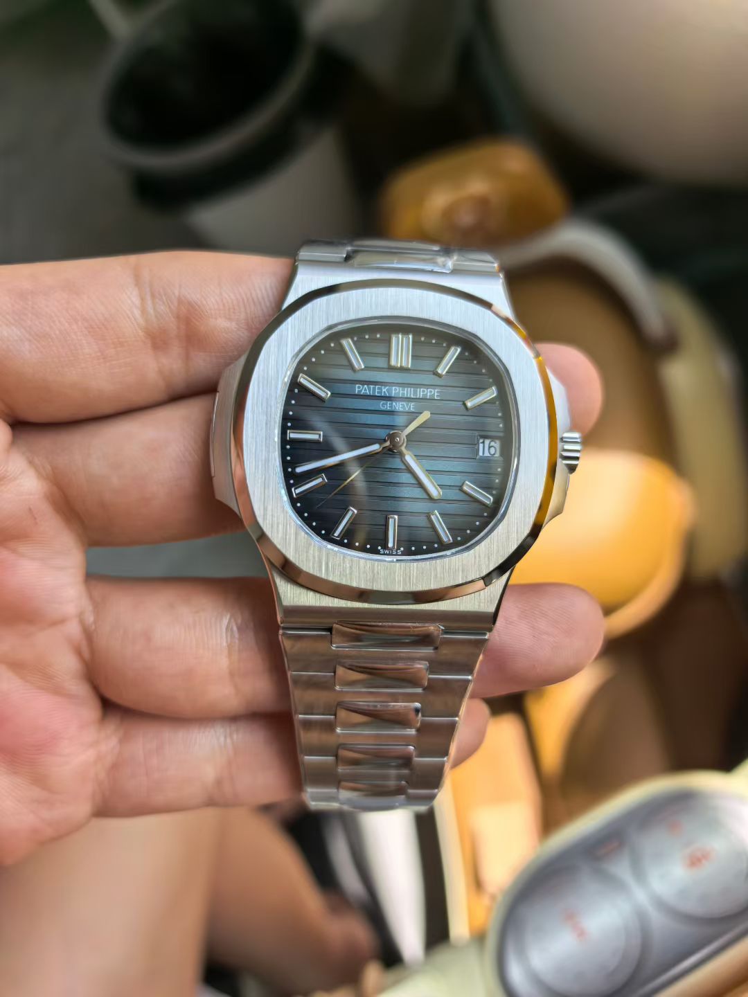 Patek Philippe Bbf 5711 Watch Dial Markerswatch Hands Casewatch Strap Movement 3k