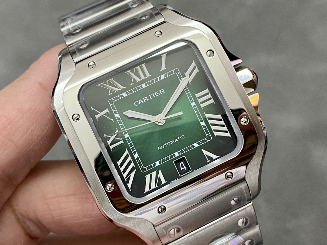 Cartier Bv -cartiersantos 1 :sapphire Crystalwatch Crystal 2 Watch Strap: 3 Case: ,adlc 4 5 Dial: 6 Size:5x39.8x9.38 mm 7 Movement: 9019