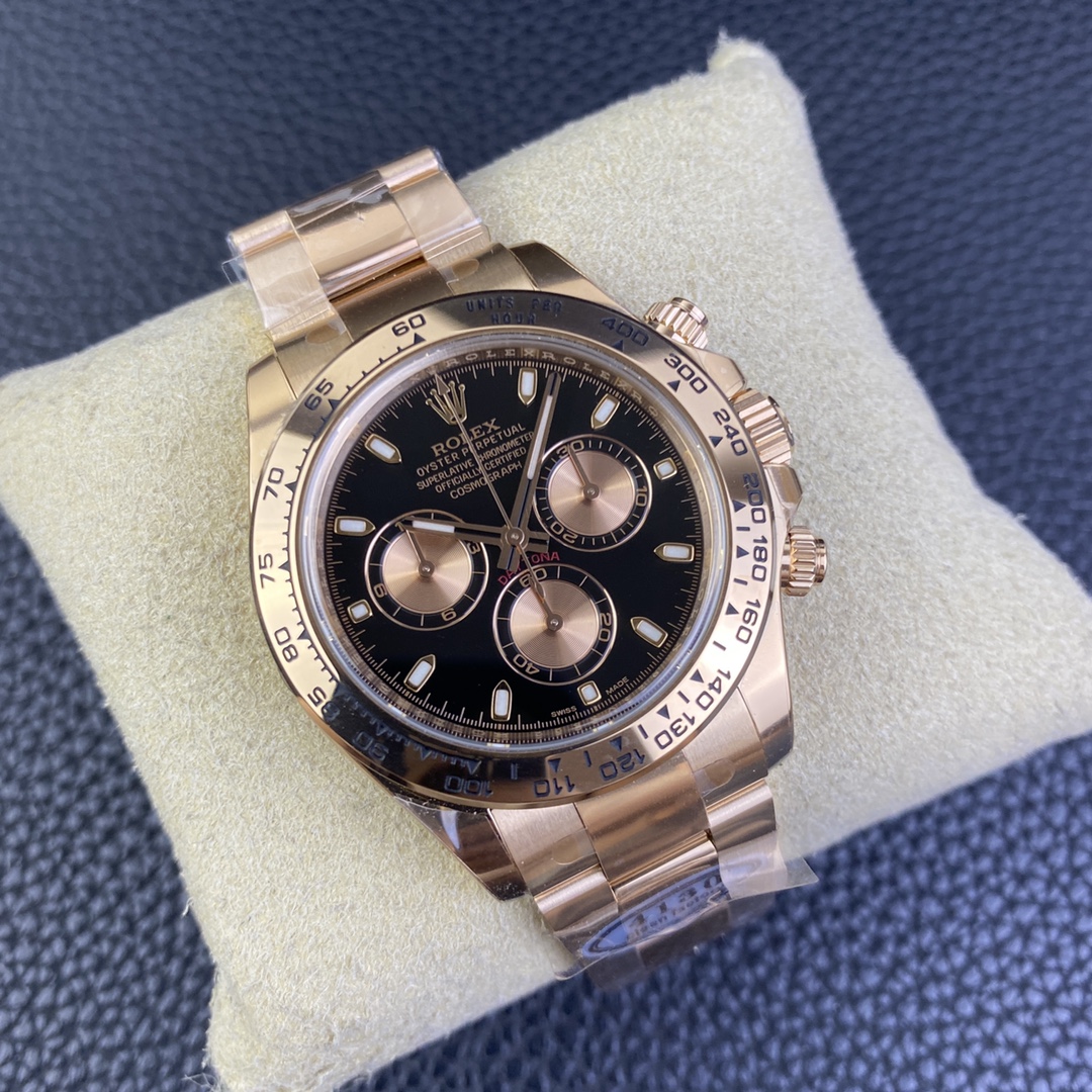 Rolex Clean/c Rolexrose Gold Plated 4130 movement904l 40mm