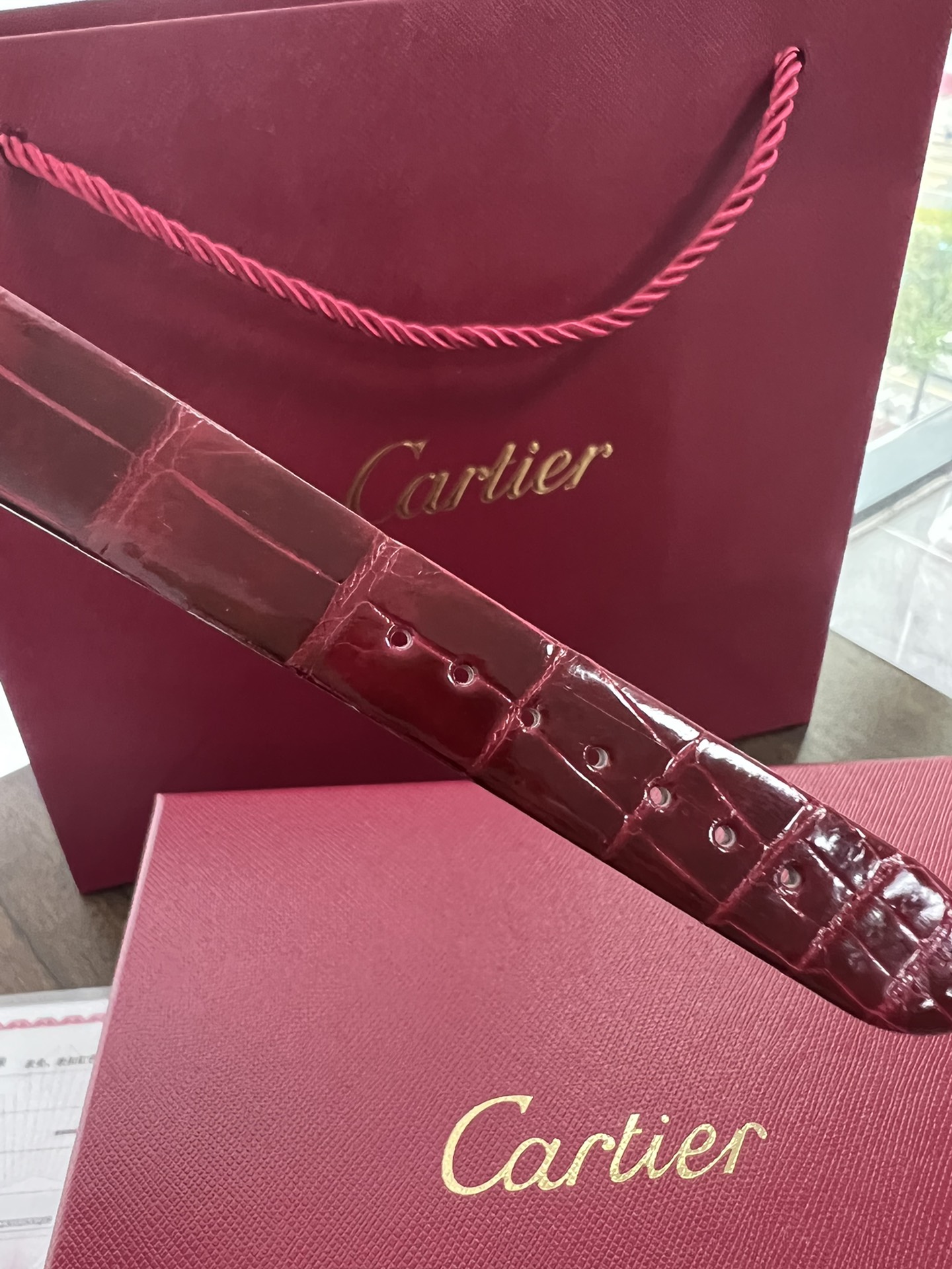 Cartier Drcartier Ballon Blanc Size30 mm Quartzmovement Watch Strap Diamond