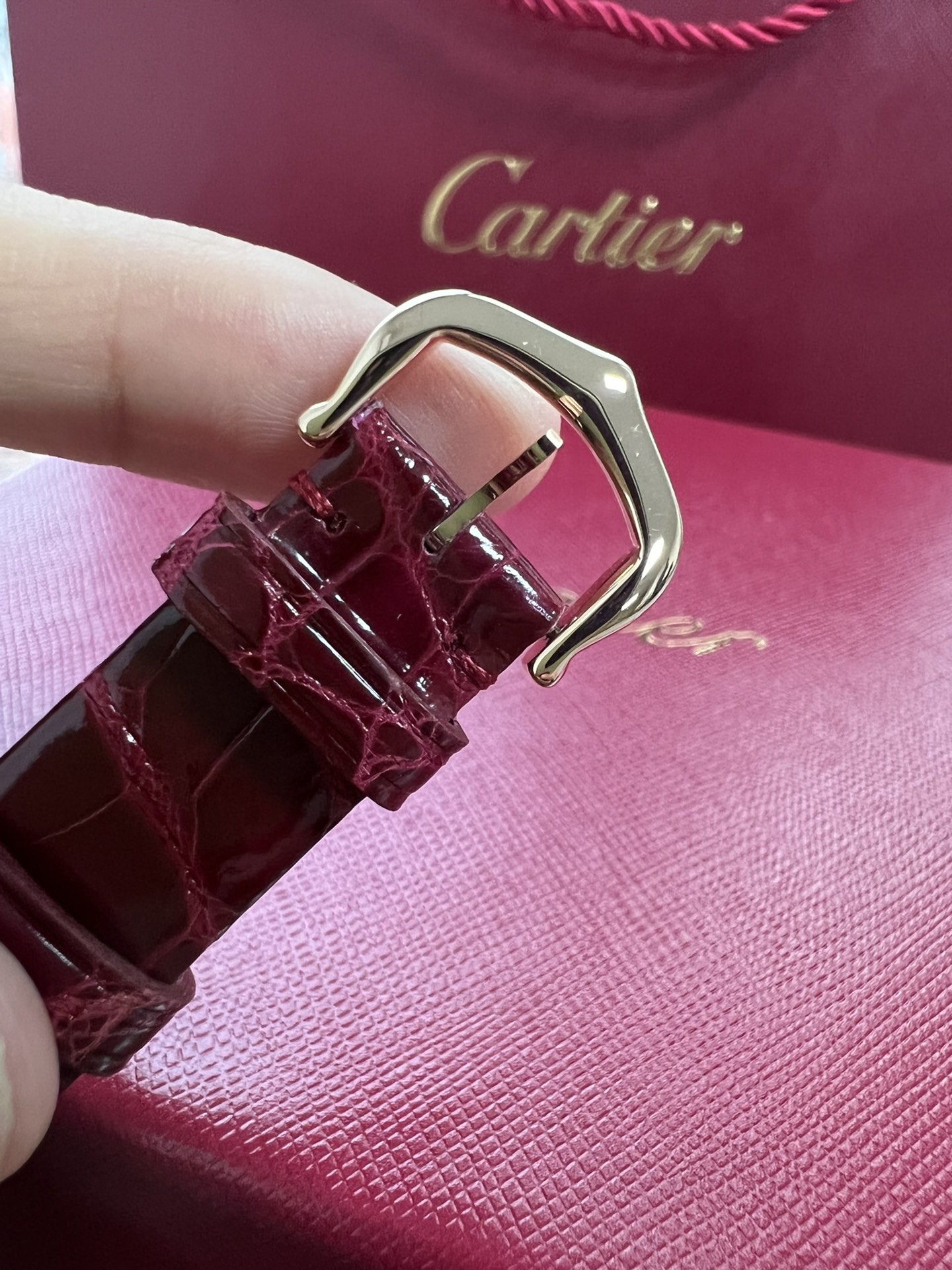 Cartier Drcartier Ballon Blanc Size30 mm Quartzmovement Watch Strap Diamond