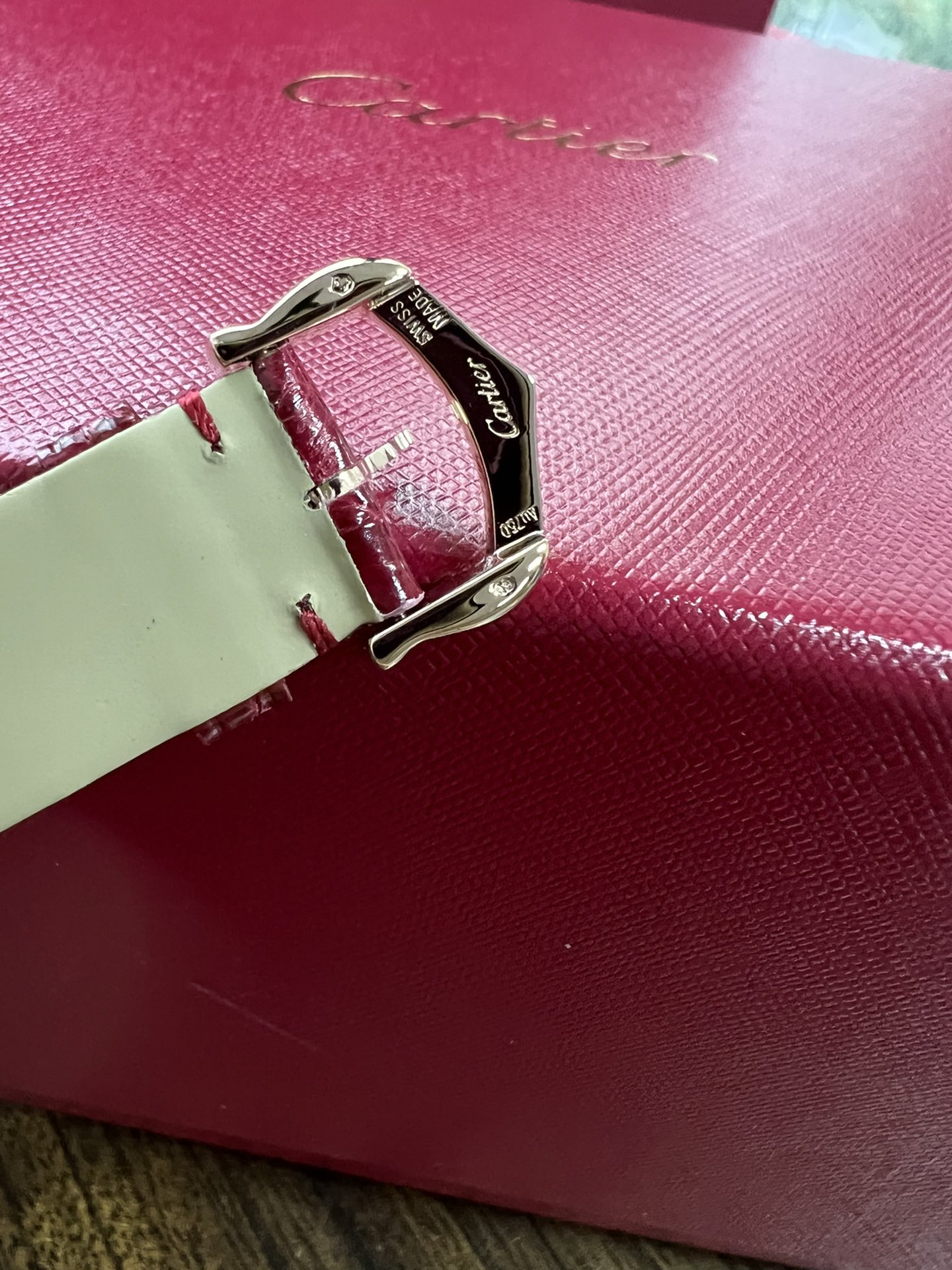 Cartier Drcartier Ballon Blanc Size30 mm Quartzmovement Watch Strap Diamond