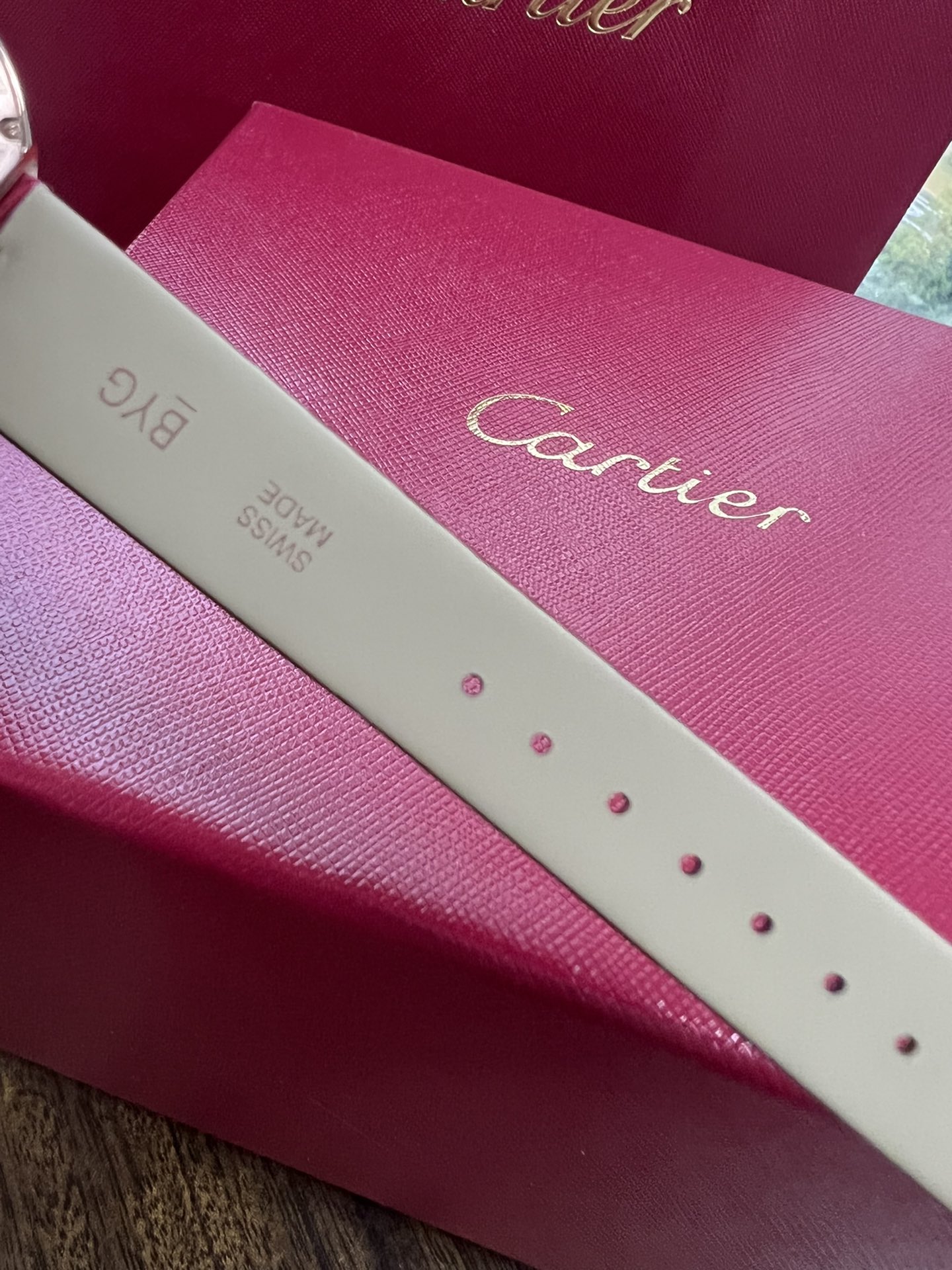 Cartier Drcartier Ballon Blanc Size30 mm Quartzmovement Watch Strap Diamond