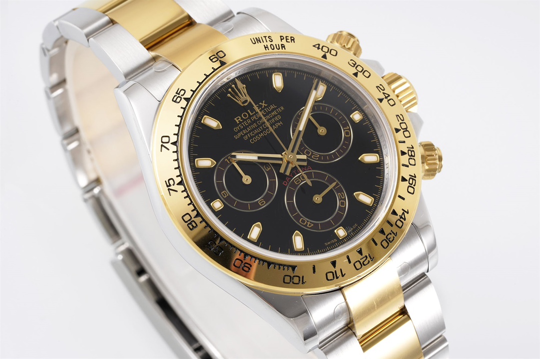 Rolex King Daytona 4130 A Original1 1 Size:40 mm 12.2 Watch Dial Luminouswatch Hands movement Ar 904lwatch Strap, Rose Gold Plated 18k