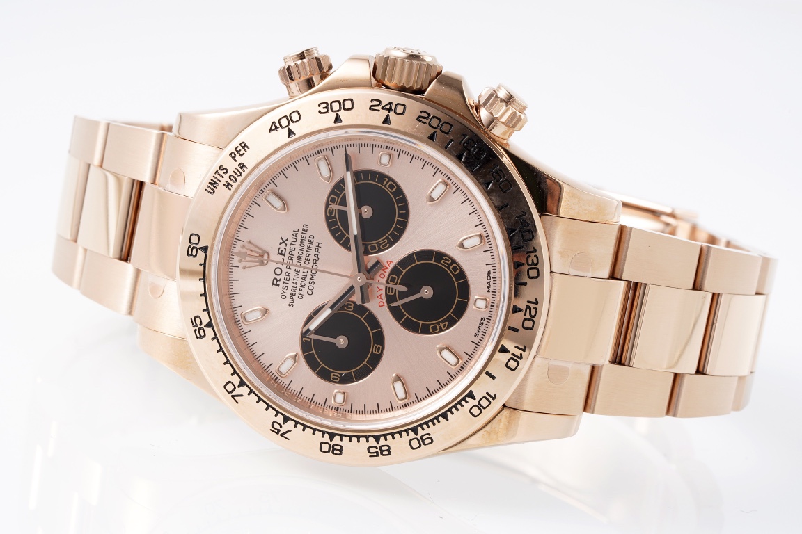 Rolex King Daytona 4130 A Original1 1 Size:40 mm 12.2 Watch Dial Luminouswatch Hands movement Ar 904lwatch Strap, Rose Gold Plated 18k
