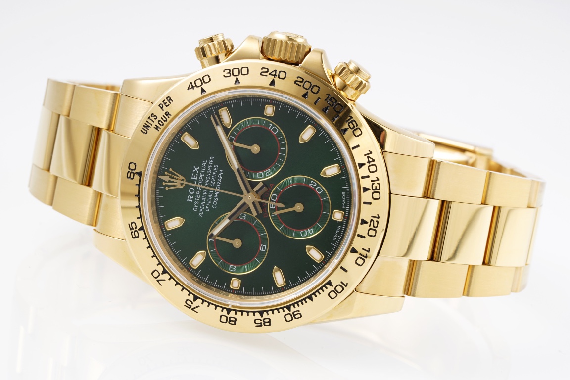 Rolex King Daytona 4130 A Original1 1 Size:40 mm 12.2 Watch Dial Luminouswatch Hands movement Ar 904lwatch Strap, Rose Gold Plated 18k