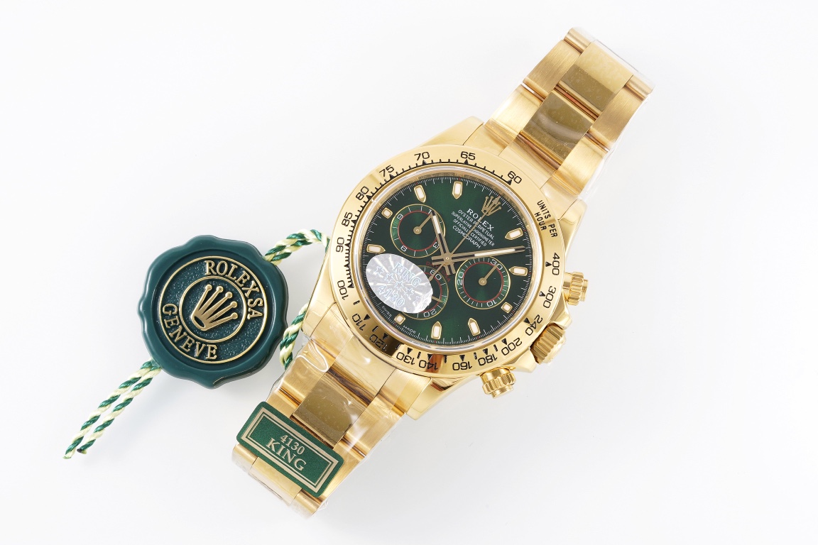 Rolex King Daytona 4130 A Original1 1 Size:40 mm 12.2 Watch Dial Luminouswatch Hands movement Ar 904lwatch Strap, Rose Gold Plated 18k