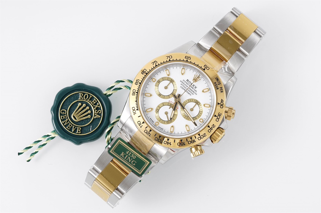Rolex King Daytona 4130 Original1 1 Size:40 mm 12.2 Watch Dial Luminouswatch Hands movement Ar 904lwatch Strap, Rose Gold Plated 18k