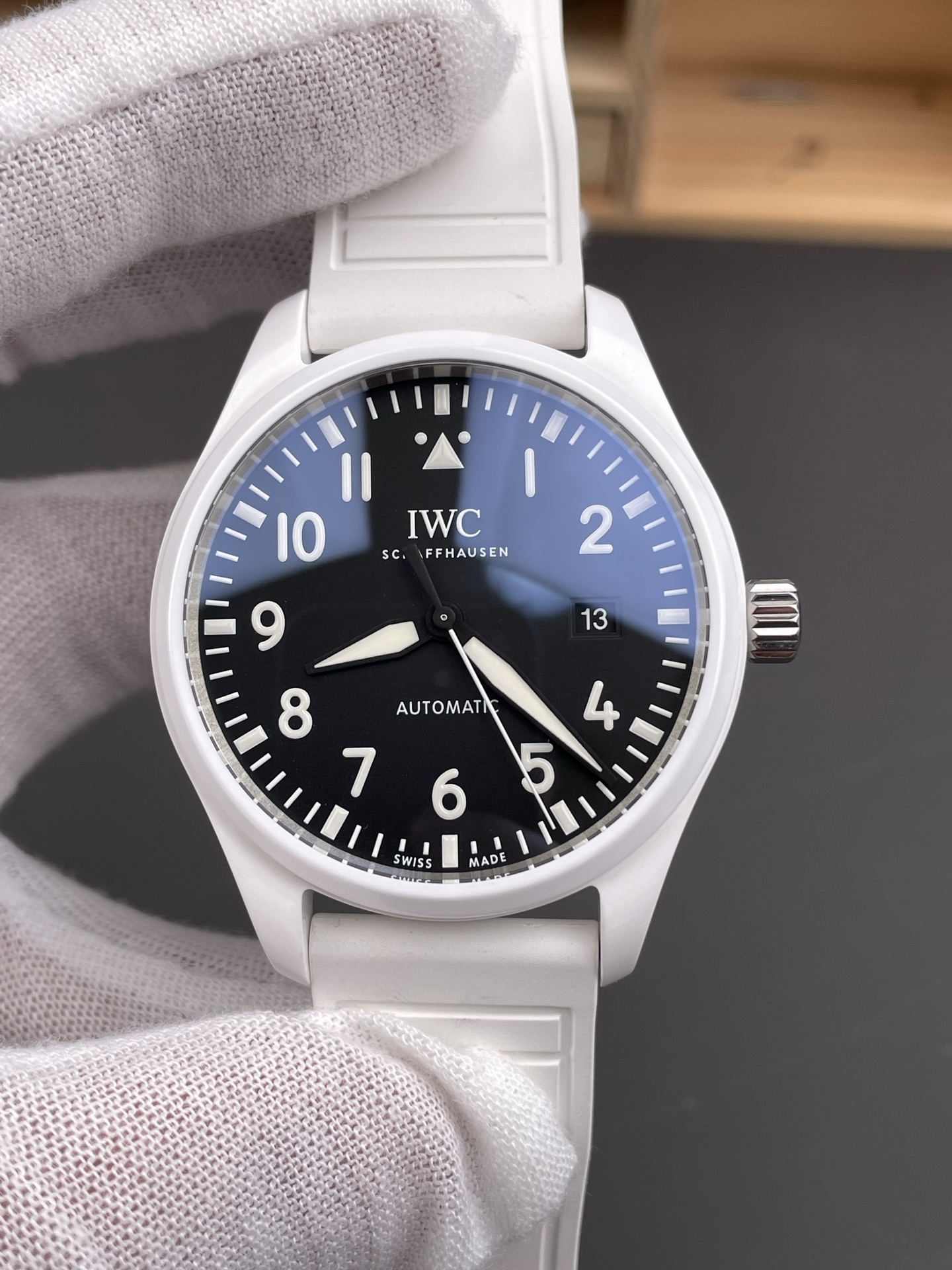 Iwc M Ceramic/41 mm /9015 / Watch Strap
