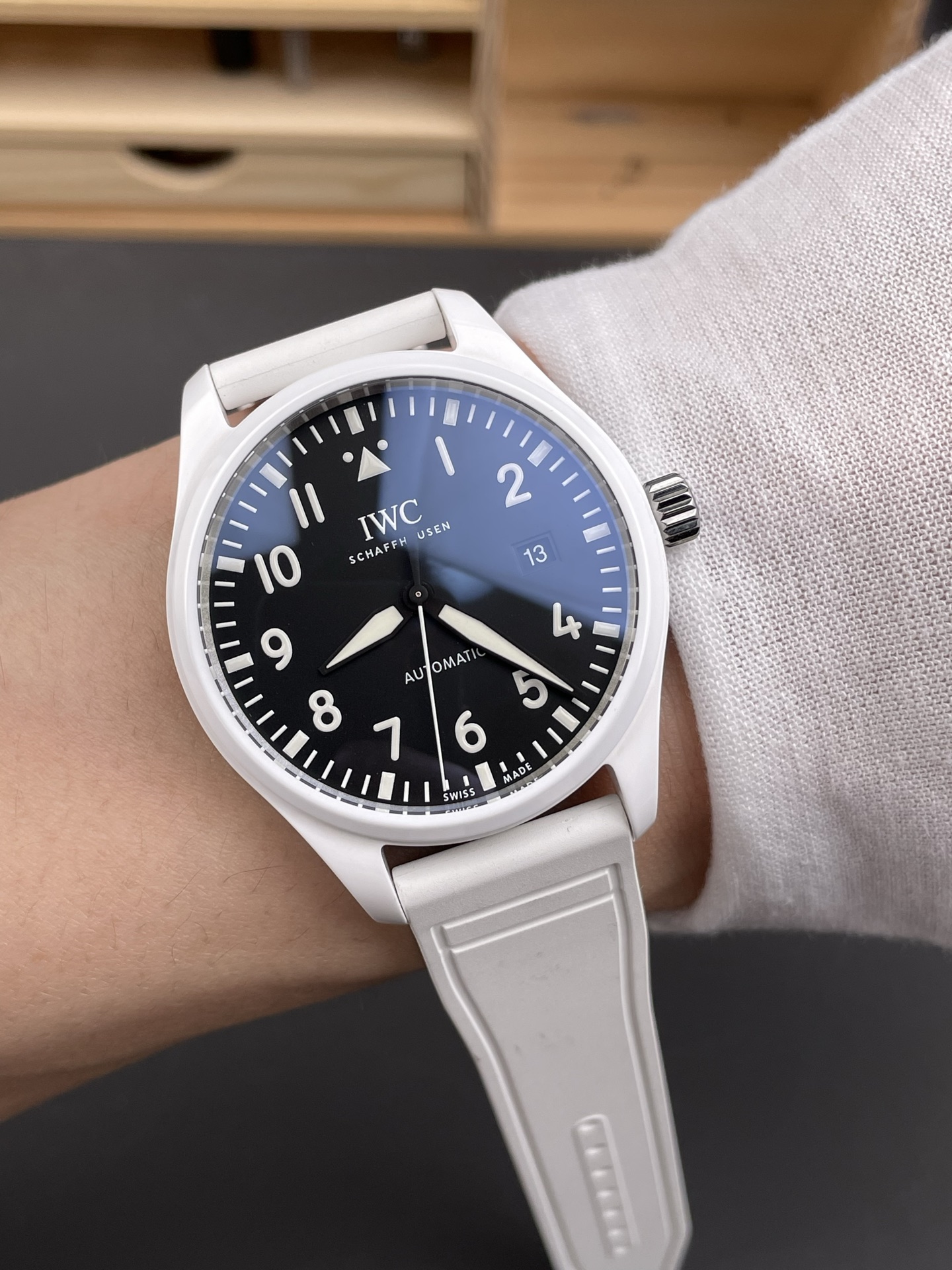 Iwc M Ceramic/41 mm /9015 / Watch Strap