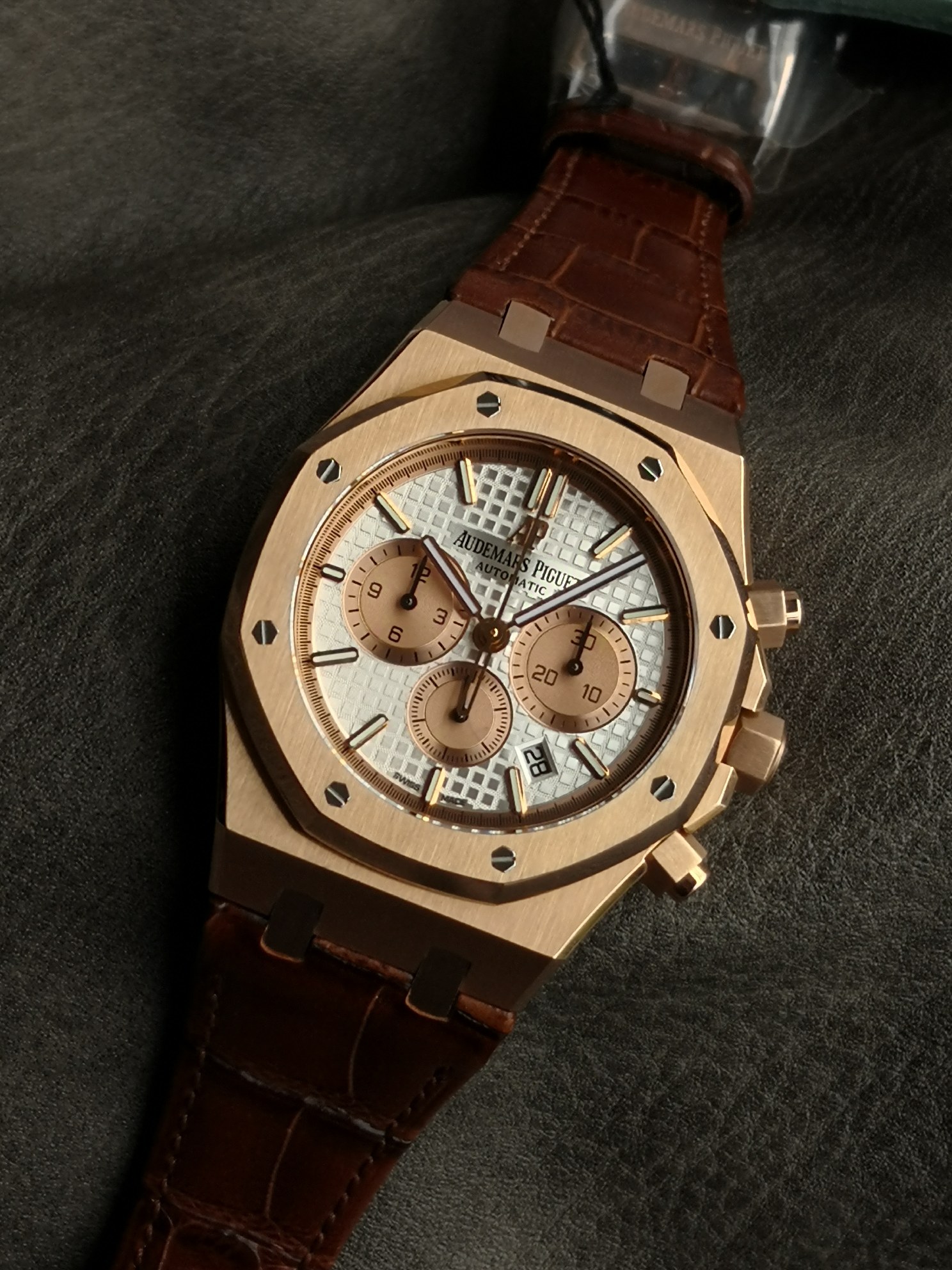 Audemars Piguet Om 26315or.oo.1256or.01 Watch Case Strap, 7750 Mechanicalchronograph,41