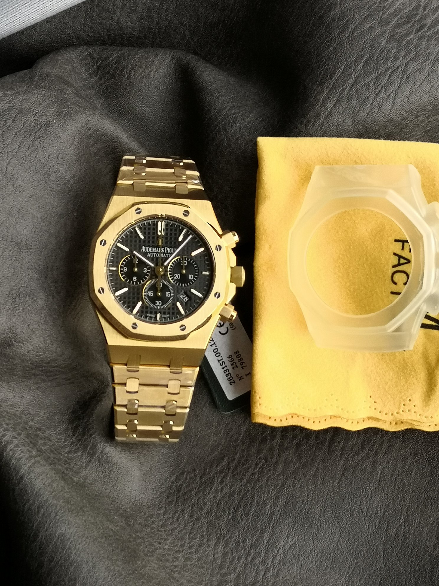 Audemars Piguet Om 26320or.oo.1220or.01 Watch Case Dial, Grande Tapisserie Hands. 7750 Chronographmovement,41