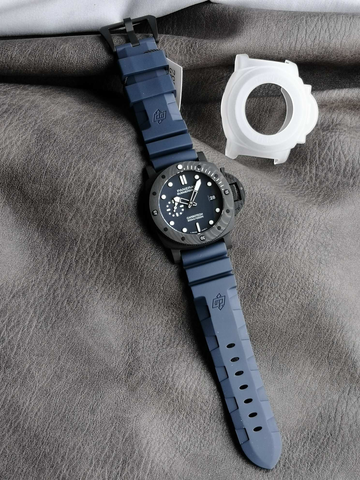 Panerai Sb Pam01232 Watch Case Strap, Dial, P.900 Mechanical,44