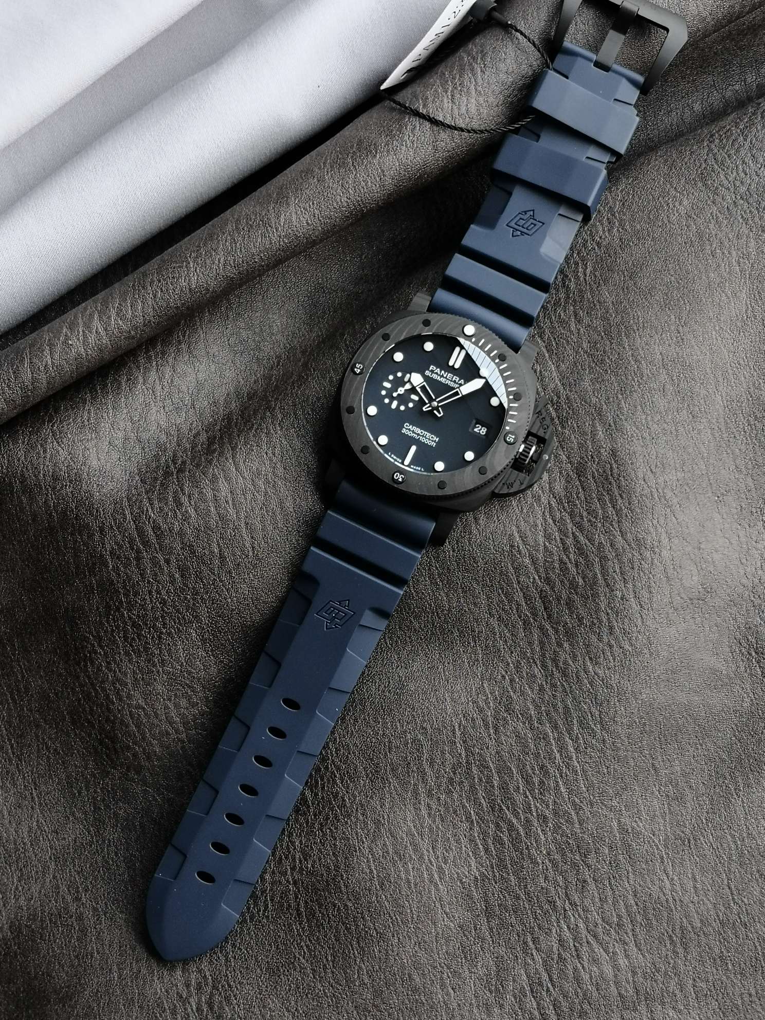 Panerai Sb Pam01232 Watch Case Strap, Dial, P.900 Mechanical,44