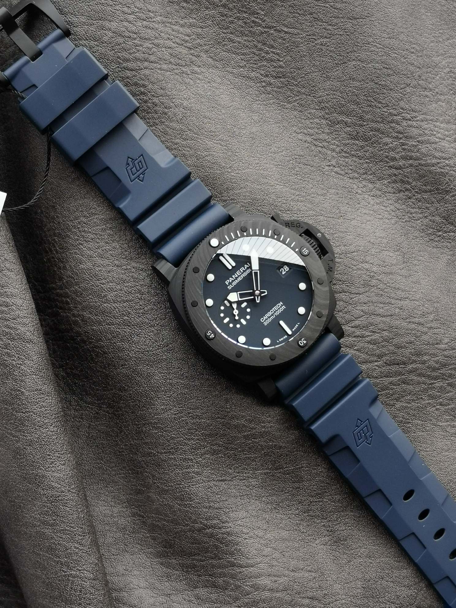 Panerai Sb Pam01232 Watch Case Strap, Dial, P.900 Mechanical,44