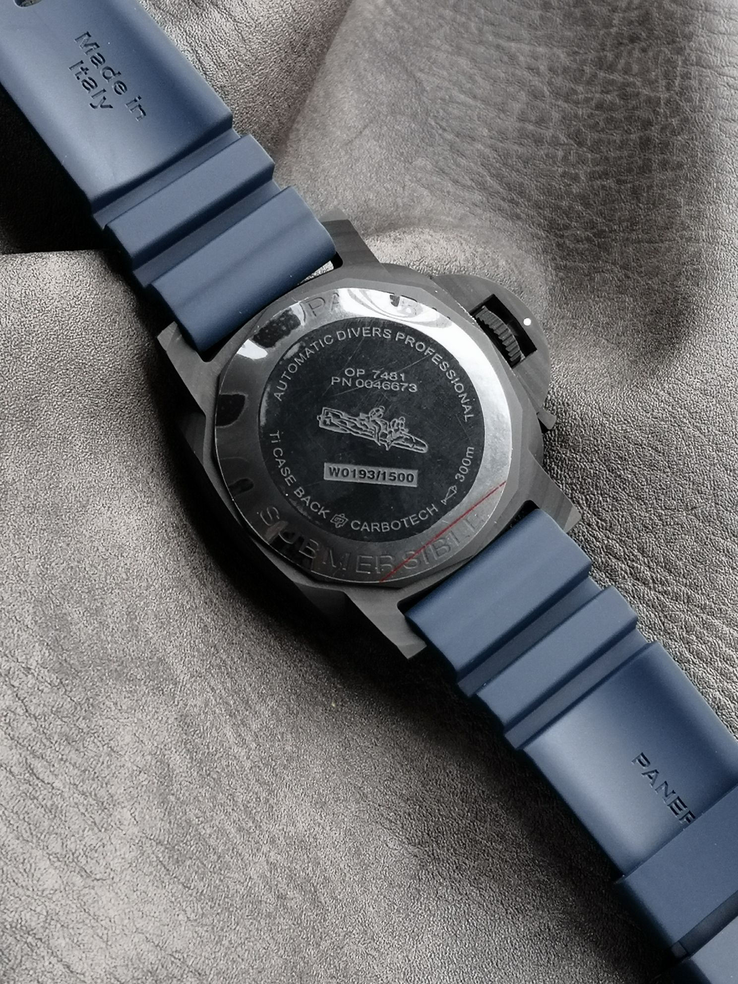 Panerai Sb Pam01232 Watch Case Strap, Dial, P.900 Mechanical,44