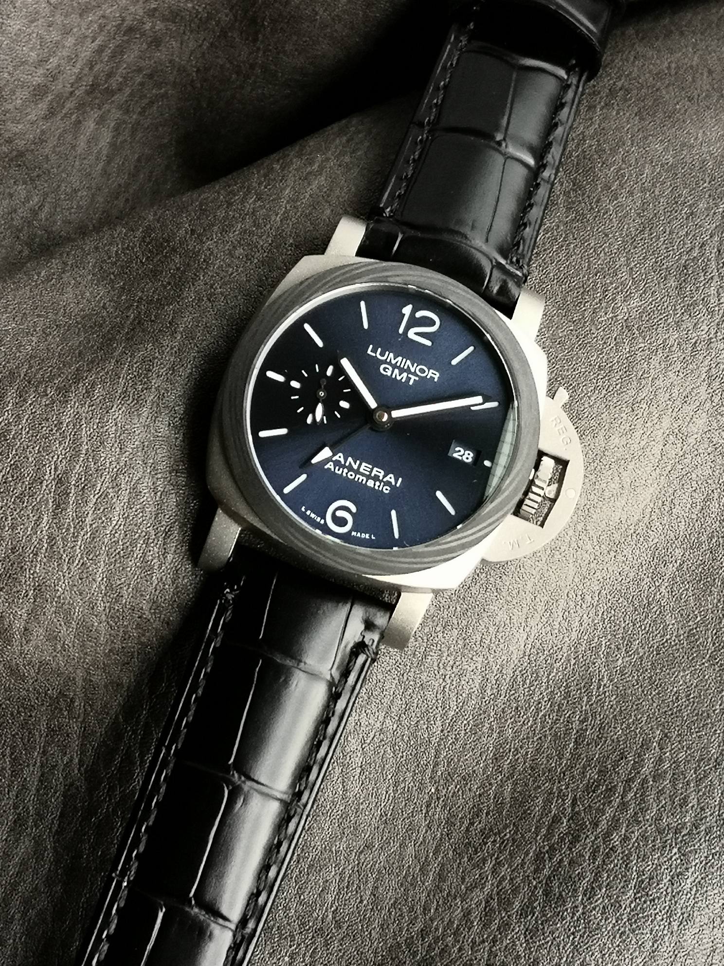 Panerai Sb Pam01279 Titaniumwatch Case Watch Strap, Luminous .3 Date Display,9 Cal.p.9010 Mechanical,42