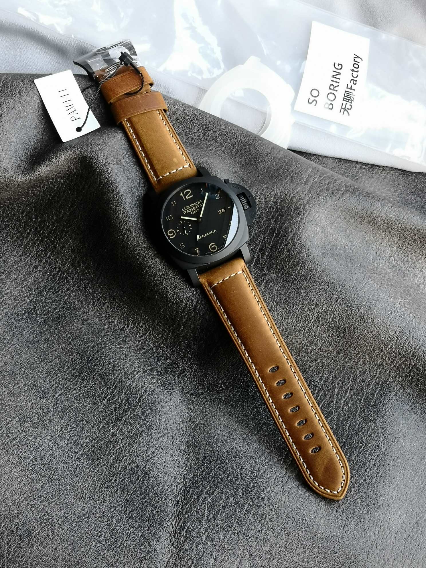 Panerai Sb :panerailuminor 1950 Pam00441 ,ceramicwatch Case,9001 Mechanical,44