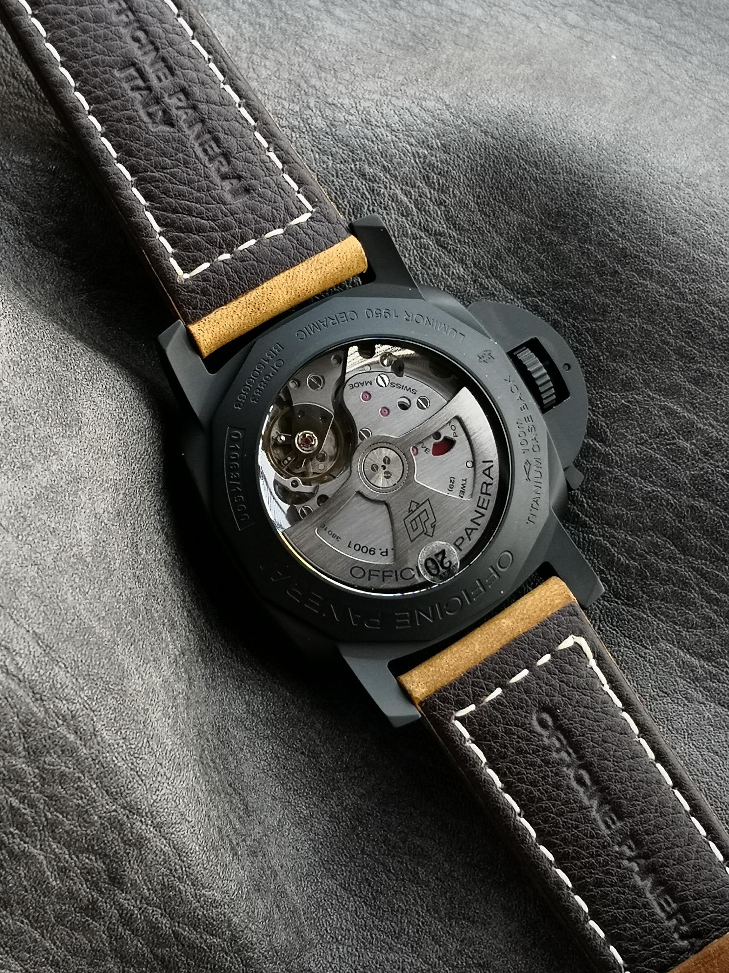 Panerai Sb :panerailuminor 1950 Pam00441 ,ceramicwatch Case,9001 Mechanical,44