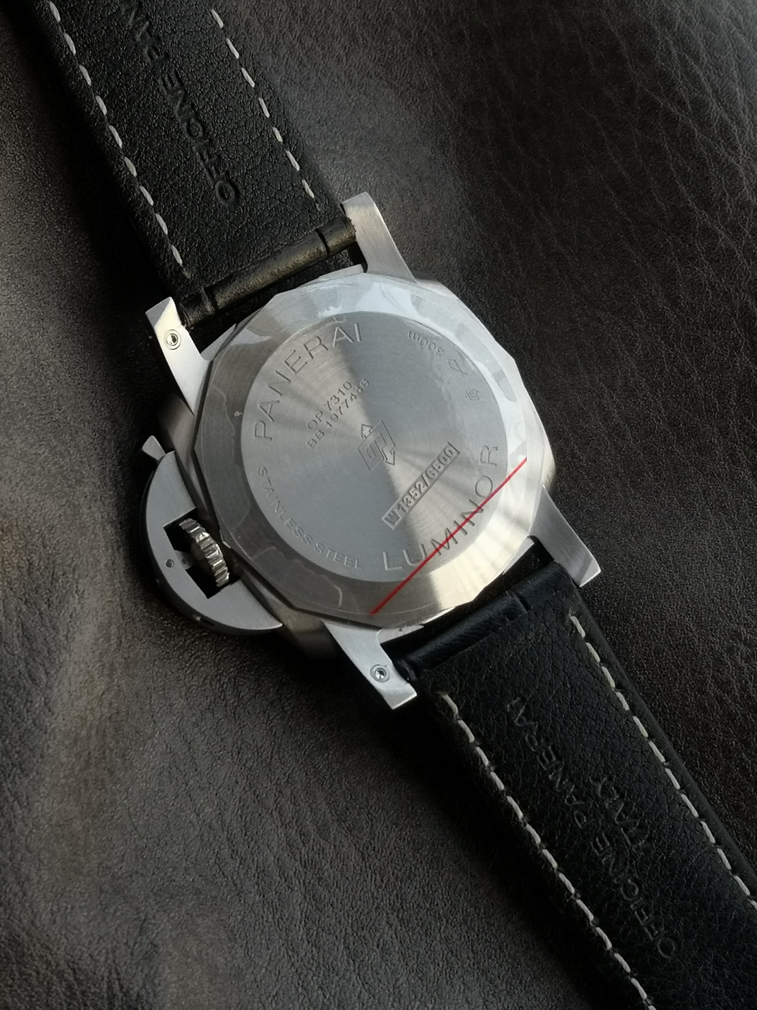 Panerai Sb Pam01312 Watch Case Strap, Dial, Luminous .3 Date Display,9 Cal.p.9010 Mechanicalmovement,44