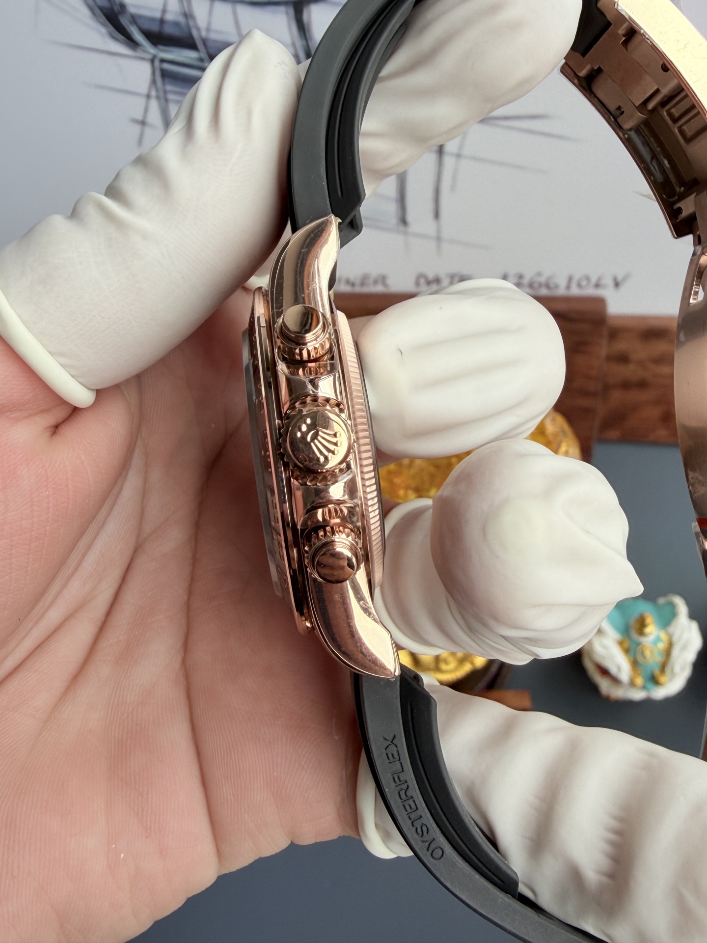 Rolex Ufo 4131 Rose Gold Plated 157gram Qf