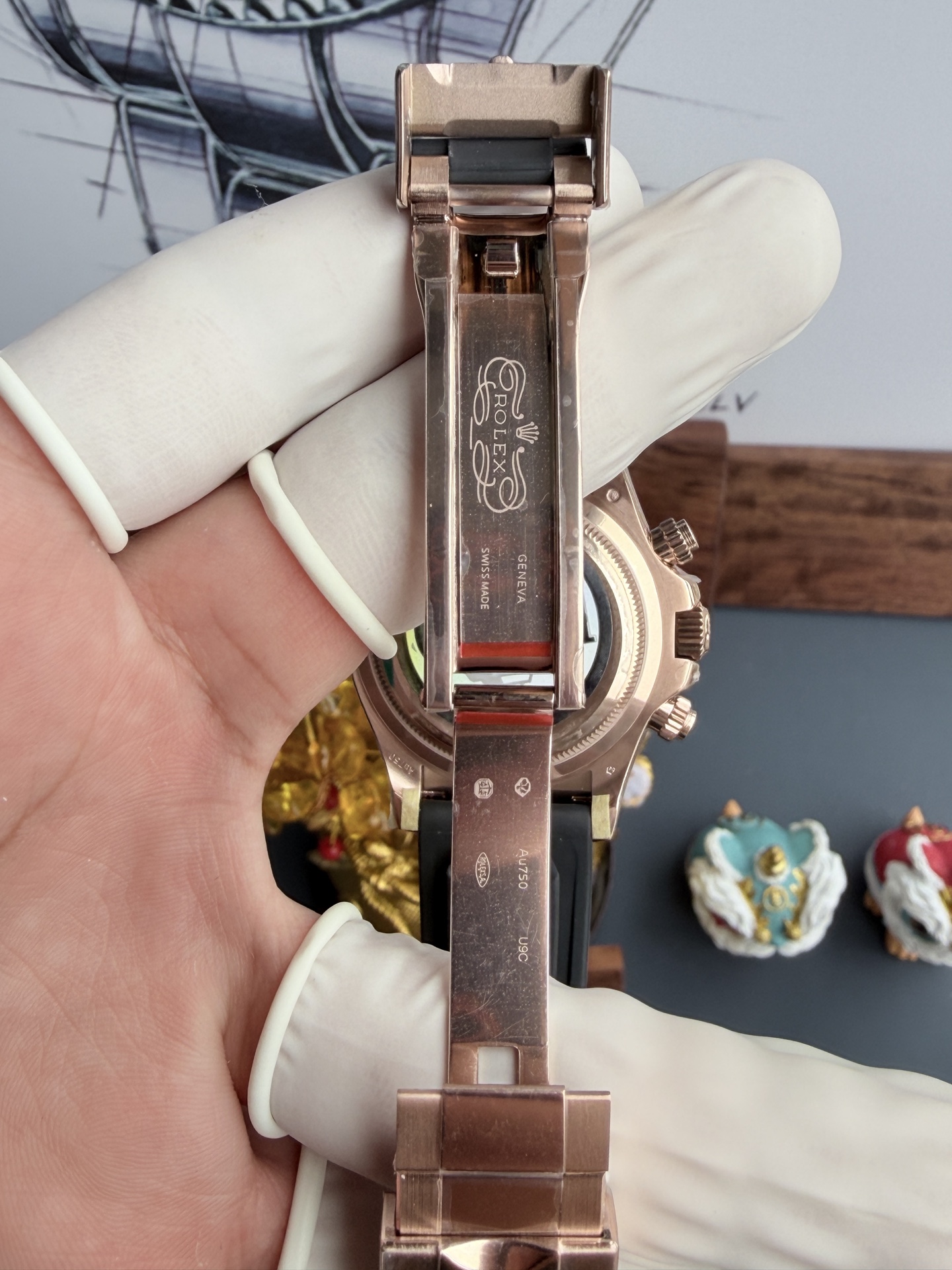 Rolex Ufo 4131 Rose Gold Plated 157gram Qf