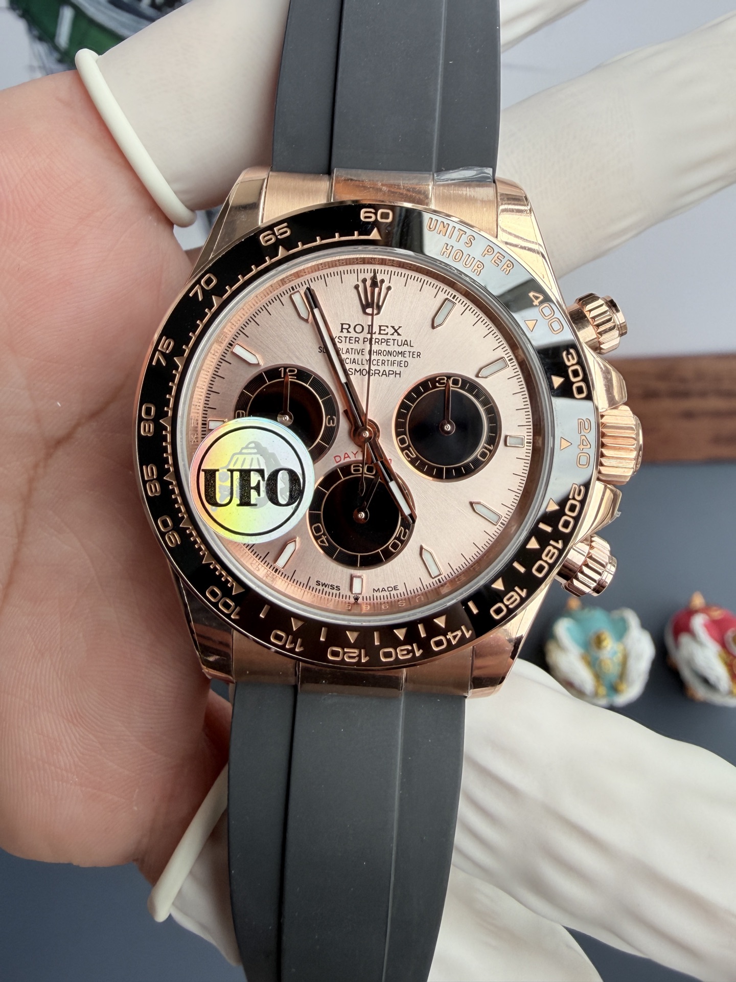 Rolex Ufo 4131 Rose Gold Plated 157gram Qf