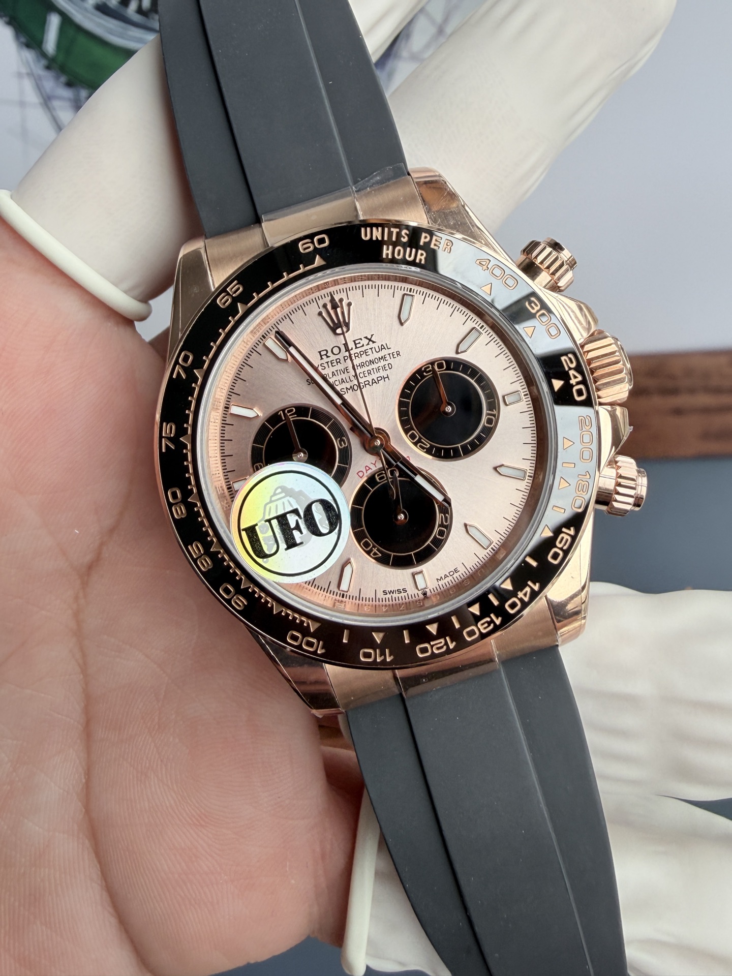 Rolex Ufo 4131 Rose Gold Plated 157gram Qf