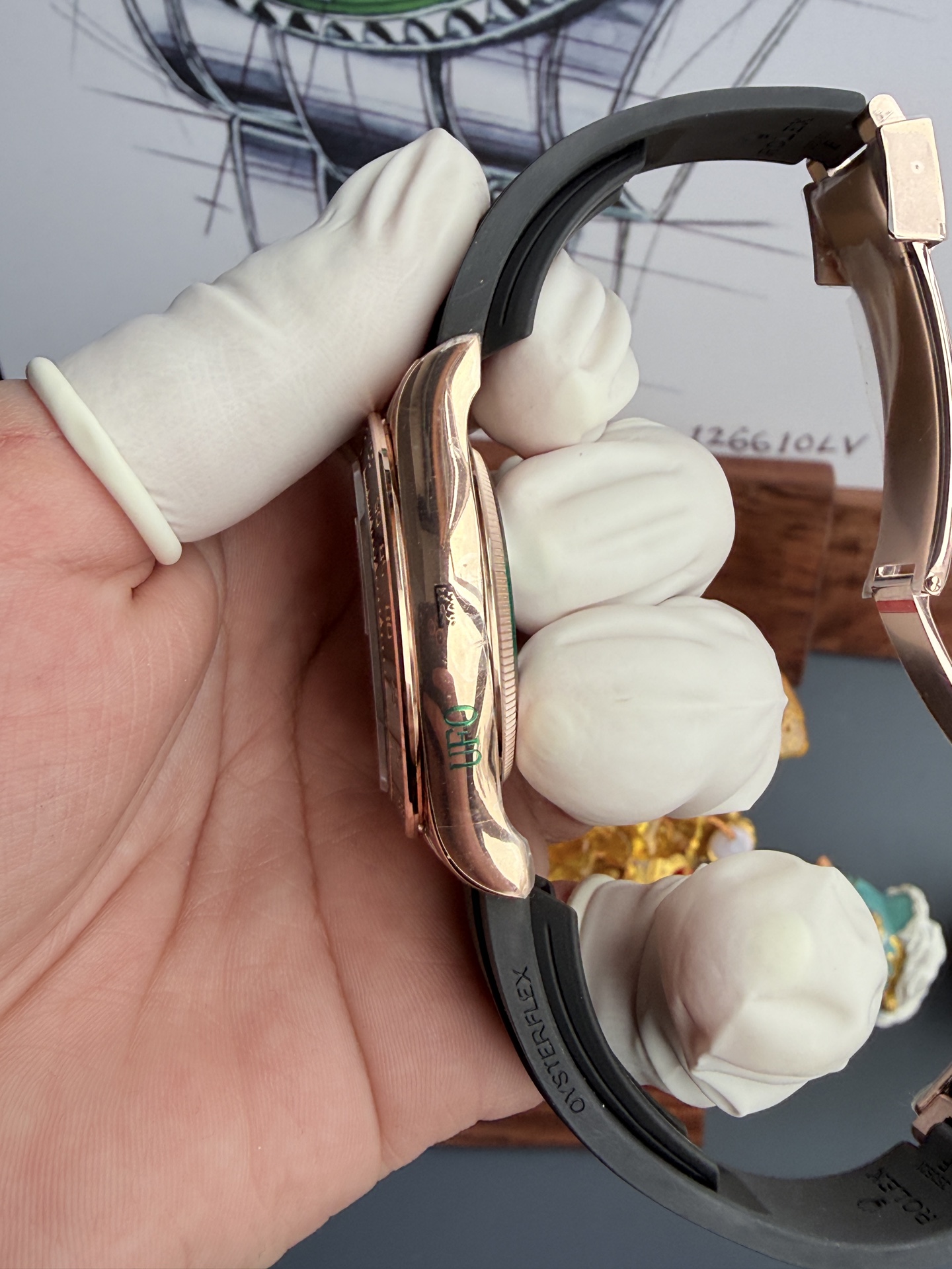 Rolex Ufo 4131 Rose Gold Plated 157gram Qf