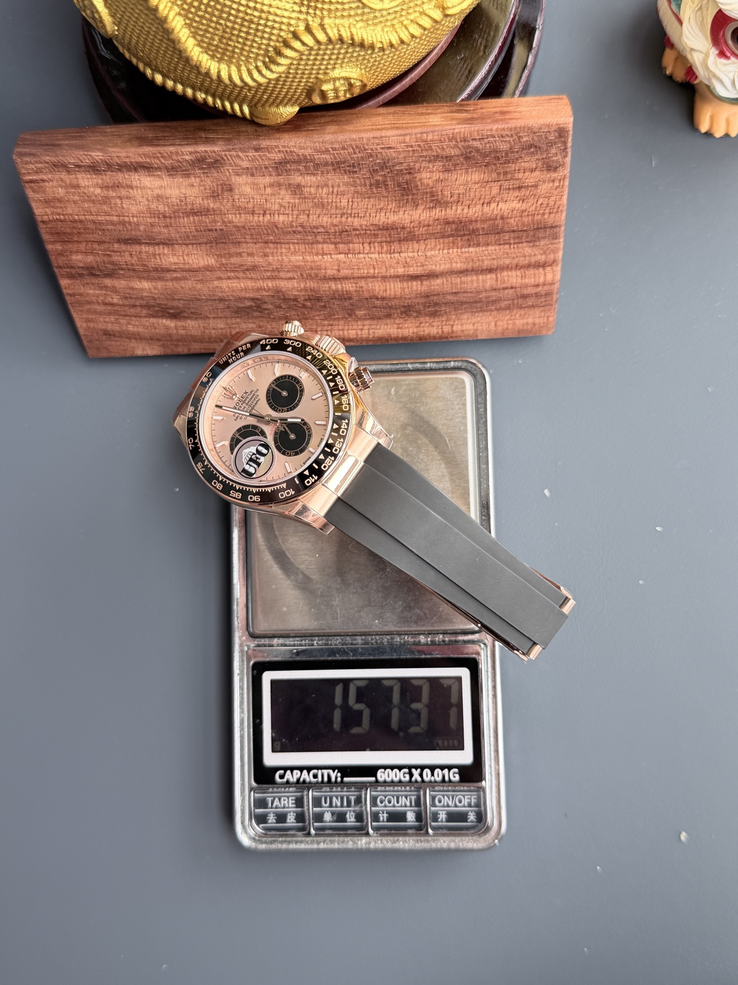 Rolex Ufo 4131 Rose Gold Plated 157gram Qf