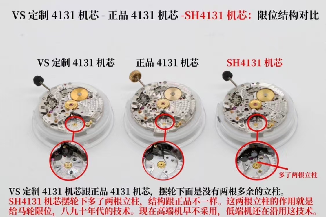 Rolex Vs 4131 Movement