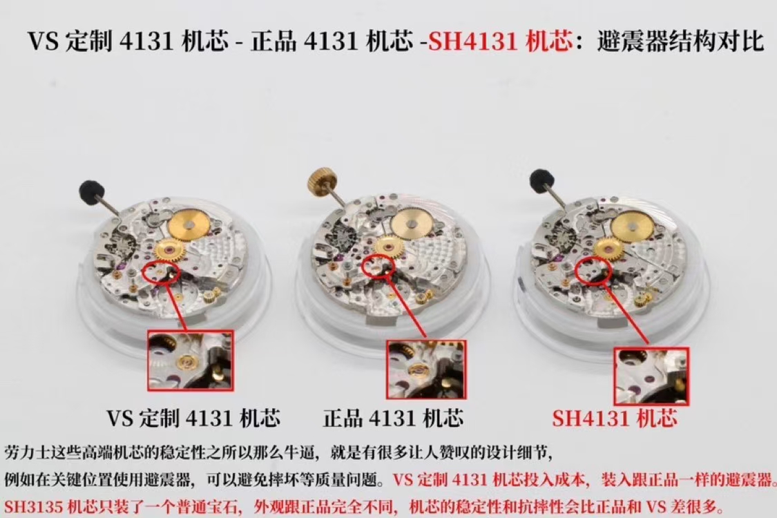 Rolex Vs 4131 Movement