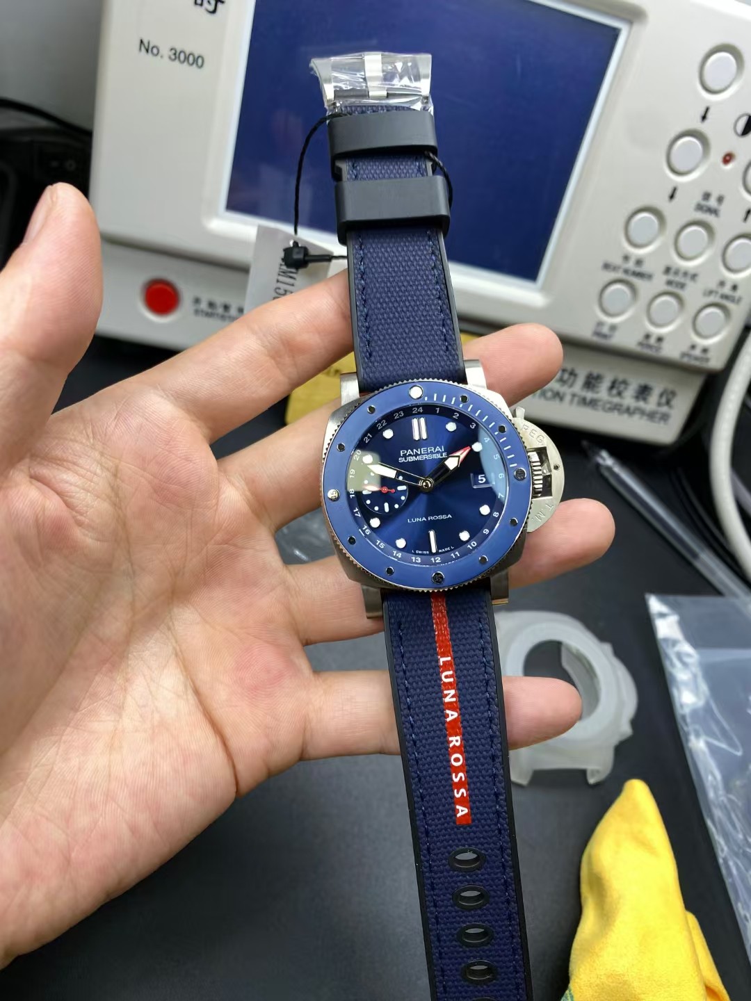 Panerai Vspanerai1507 Gmt P9000 movement P900 42diameter Watch Dial Titaniumwatch Case