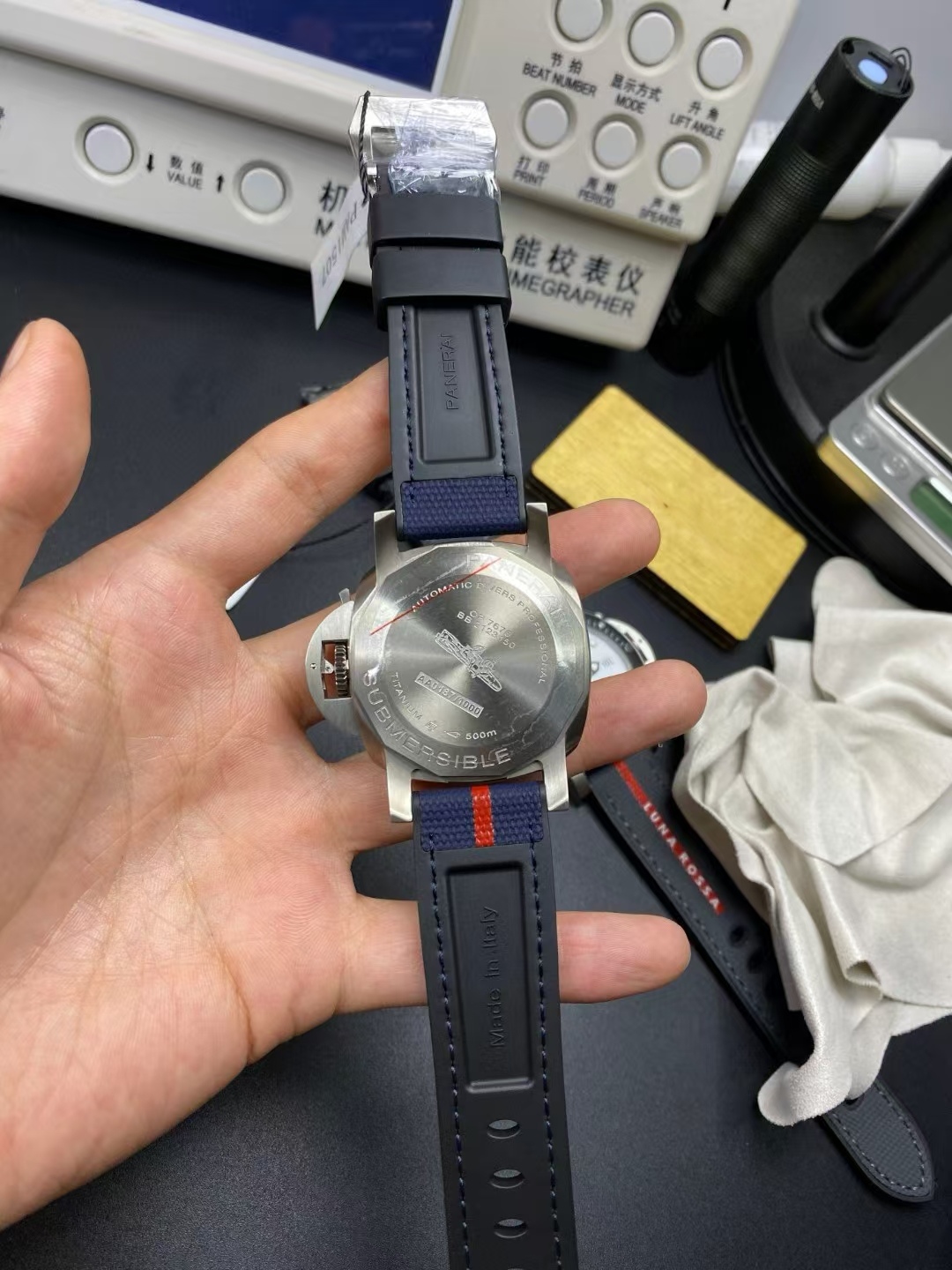 Panerai Vspanerai1507 Gmt P9000 movement P900 42diameter Watch Dial Titaniumwatch Case