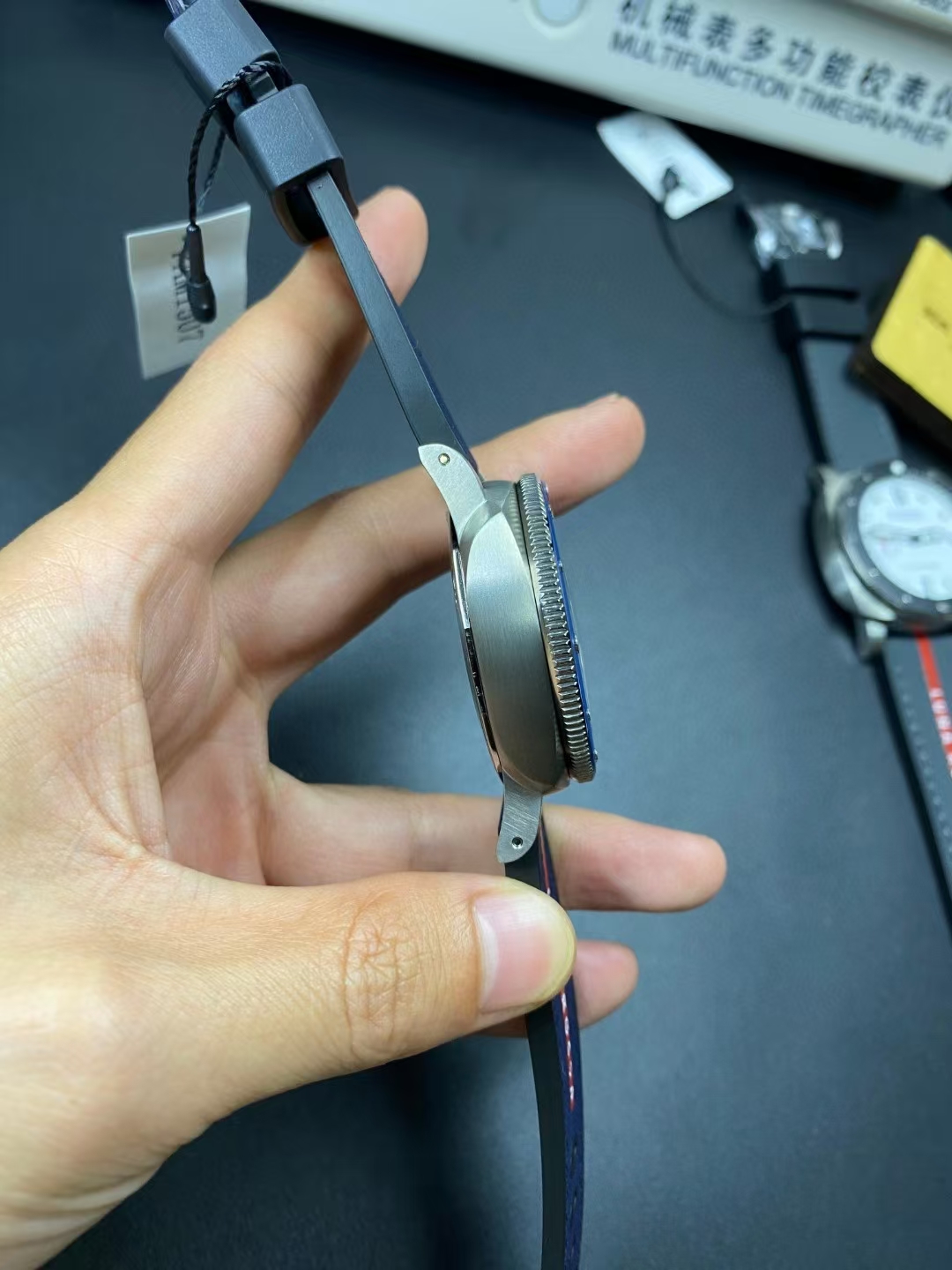 Panerai Vspanerai1507 Gmt P9000 movement P900 42diameter Watch Dial Titaniumwatch Case