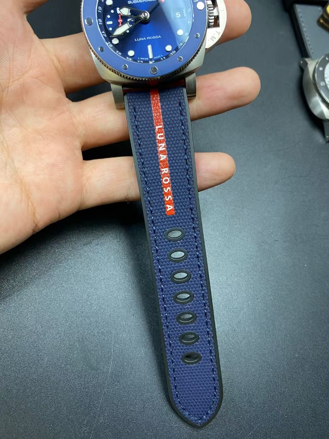 Panerai Vspanerai1507 Gmt P9000 movement P900 42diameter Watch Dial Titaniumwatch Case