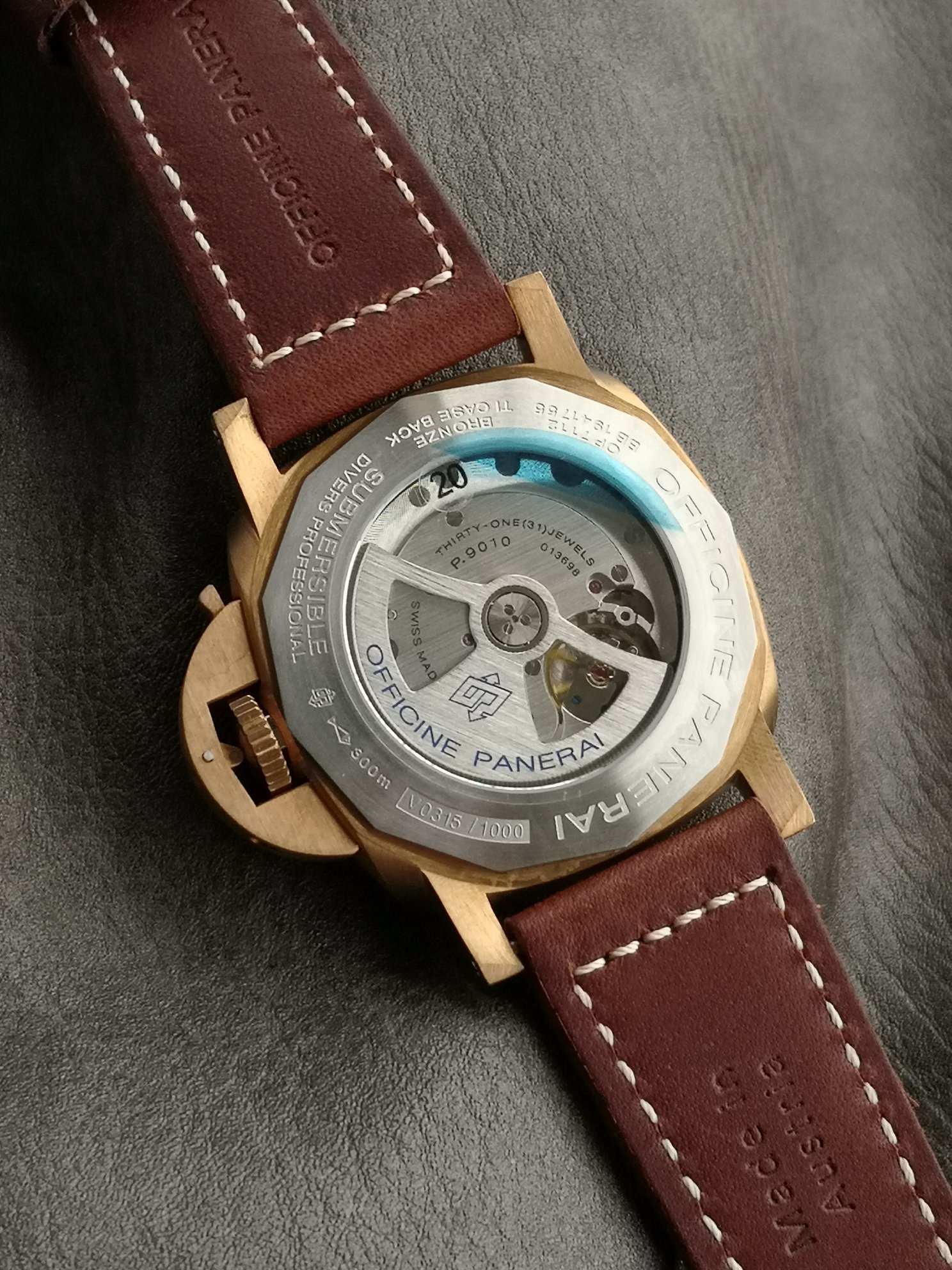 Panerai Vs Pam00968 Watch Case Strap, Dial, Cal.p.9010 Mechanical,47