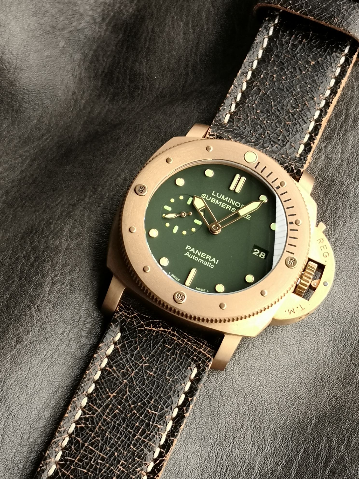 Panerai Vs Pam 00382 Watch Case Strap, Dial, Cal.p.9000 Mechanical,47