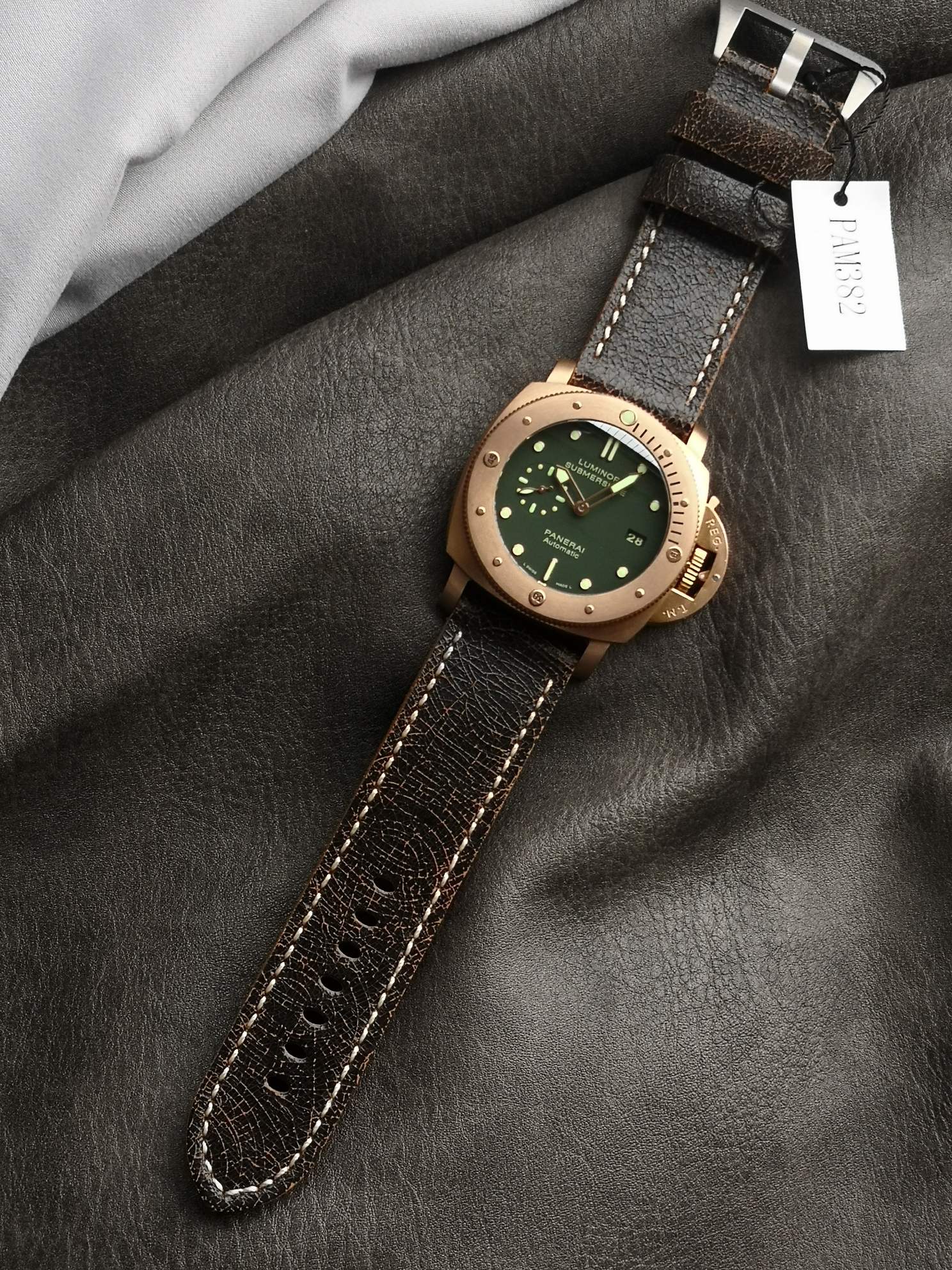 Panerai Vs Pam 00382 Watch Case Strap, Dial, Cal.p.9000 Mechanical,47