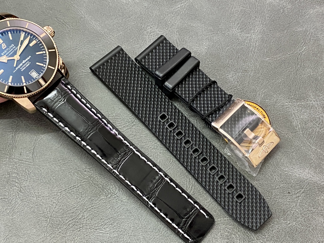 Breitling Tw 42 mm Ceramic 120 Cnc ,originalmold Opening. Watch Hands Luminous, Original Strap