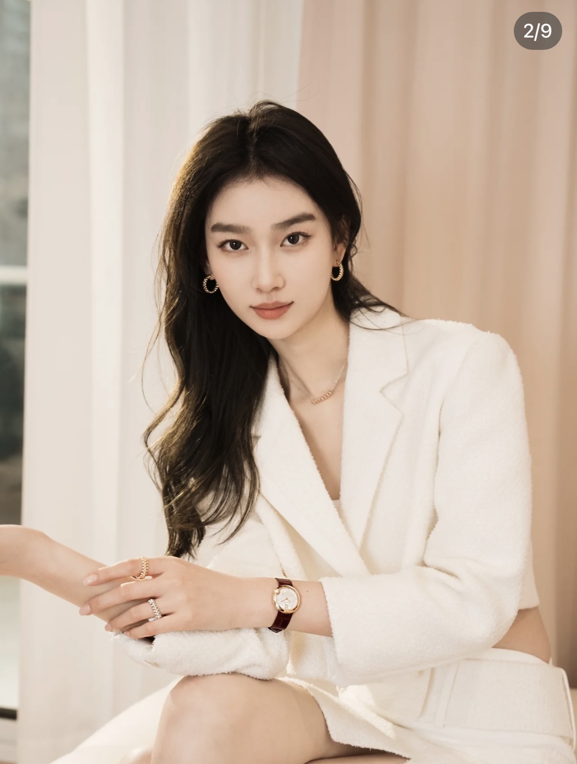 Cartier Watch Strap Drcartier Ballon Blanc Size30 mm Quartzmovement Diamond