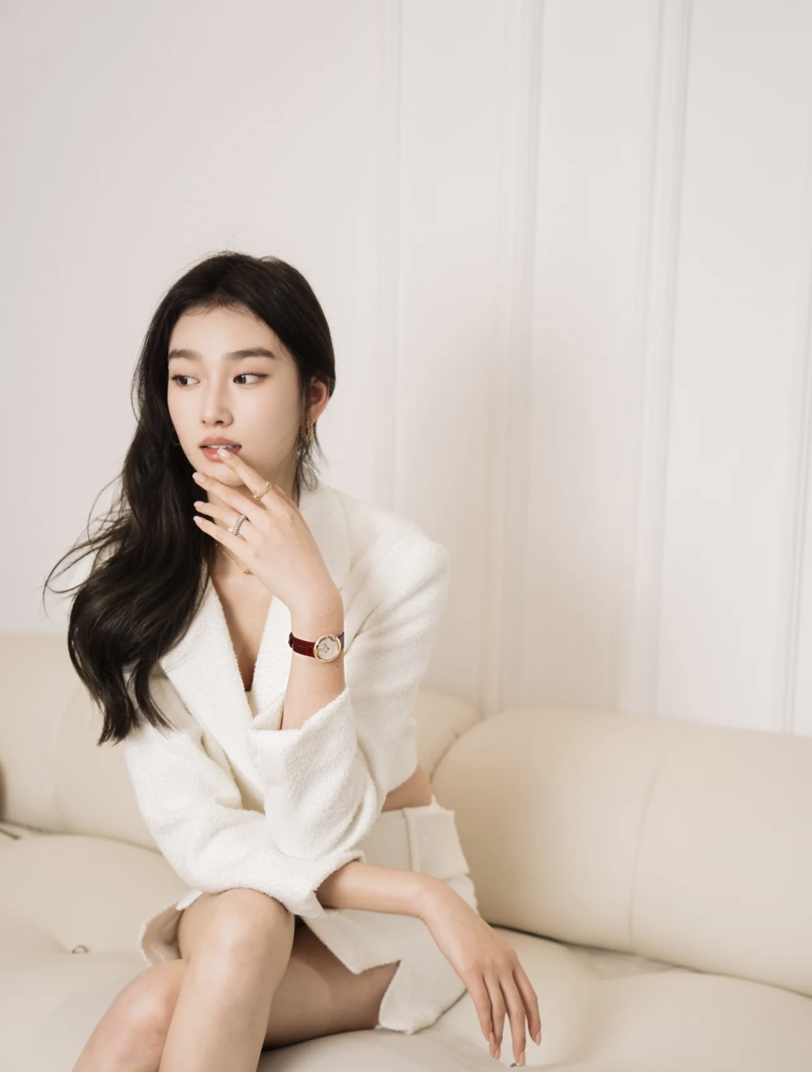 Cartier Watch Strap Drcartier Ballon Blanc Size30 mm Quartzmovement Diamond