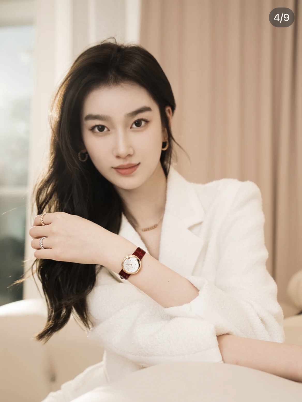 Cartier Watch Strap Drcartier Ballon Blanc Size30 mm Quartzmovement Diamond