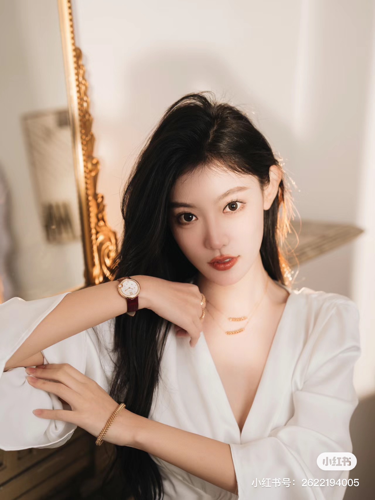 Cartier Watch Strap Drcartier Ballon Blanc Size30 mm Quartzmovement Diamond