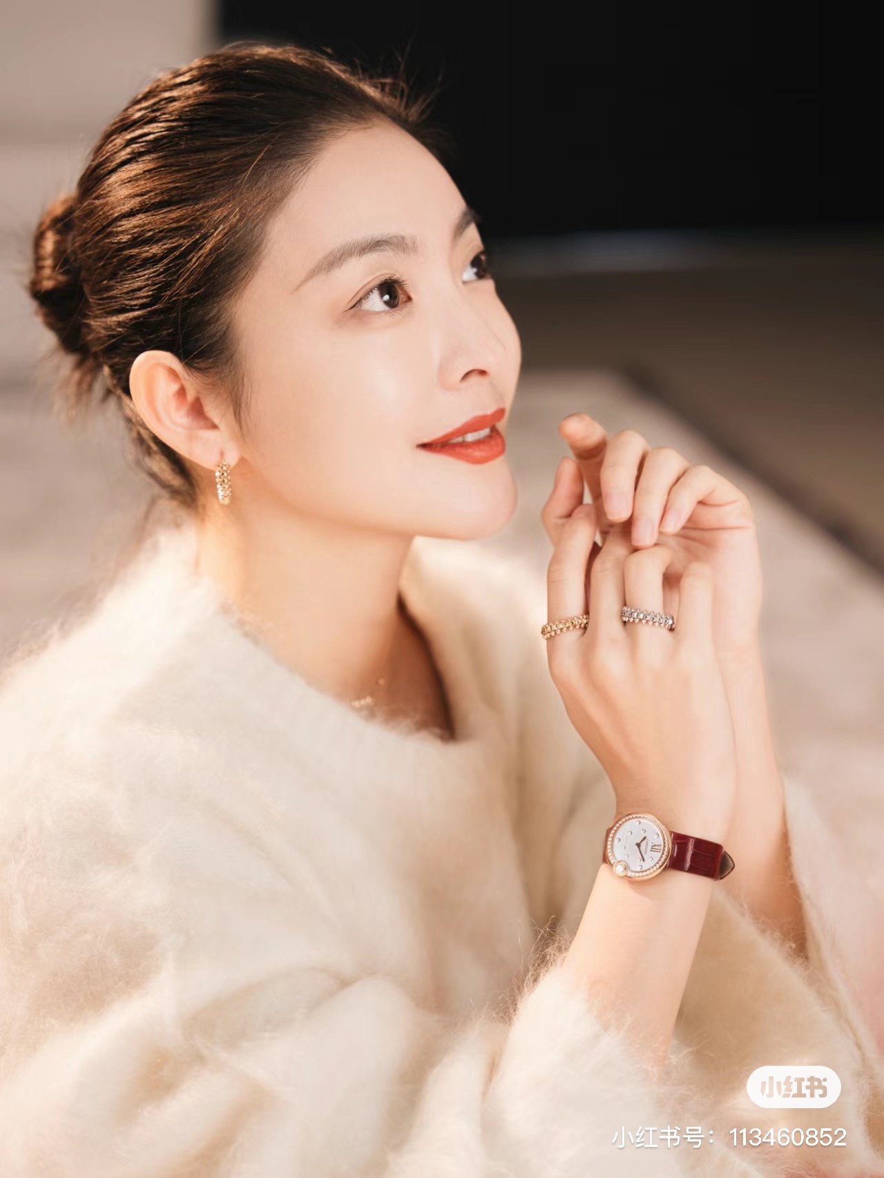 Cartier Watch Strap Drcartier Ballon Blanc Size30 mm Quartzmovement Diamond