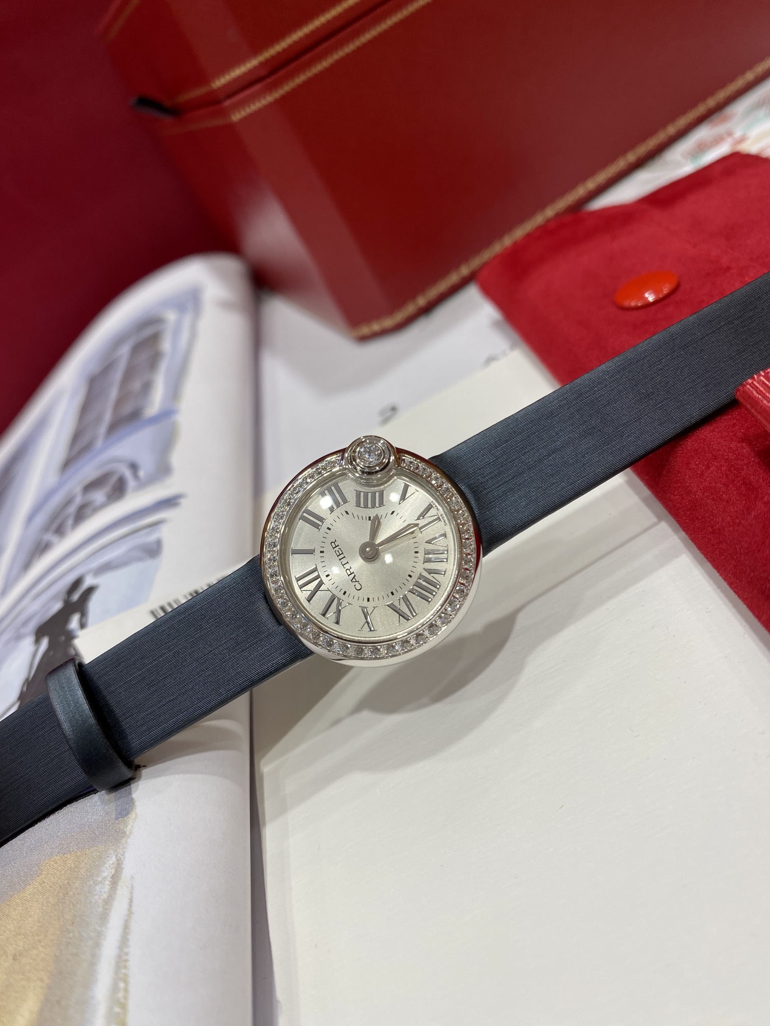 Cartier 2021 Dr Watch Strap Dialsize26, Size, Gold Platedwatch Hands 4