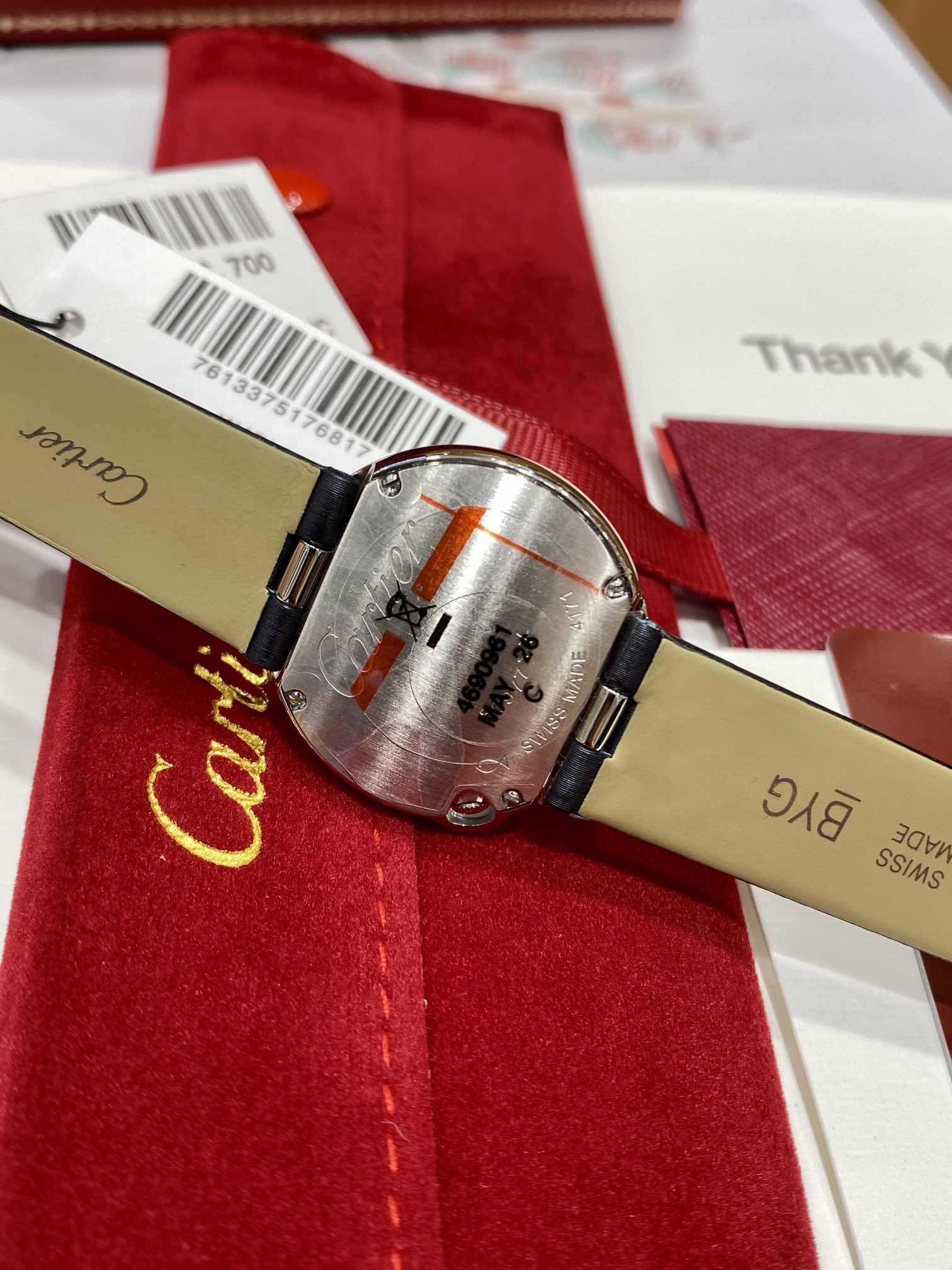 Cartier 2021 Dr Watch Strap Dialsize30, Size. Gold Platedwatch Hands 4