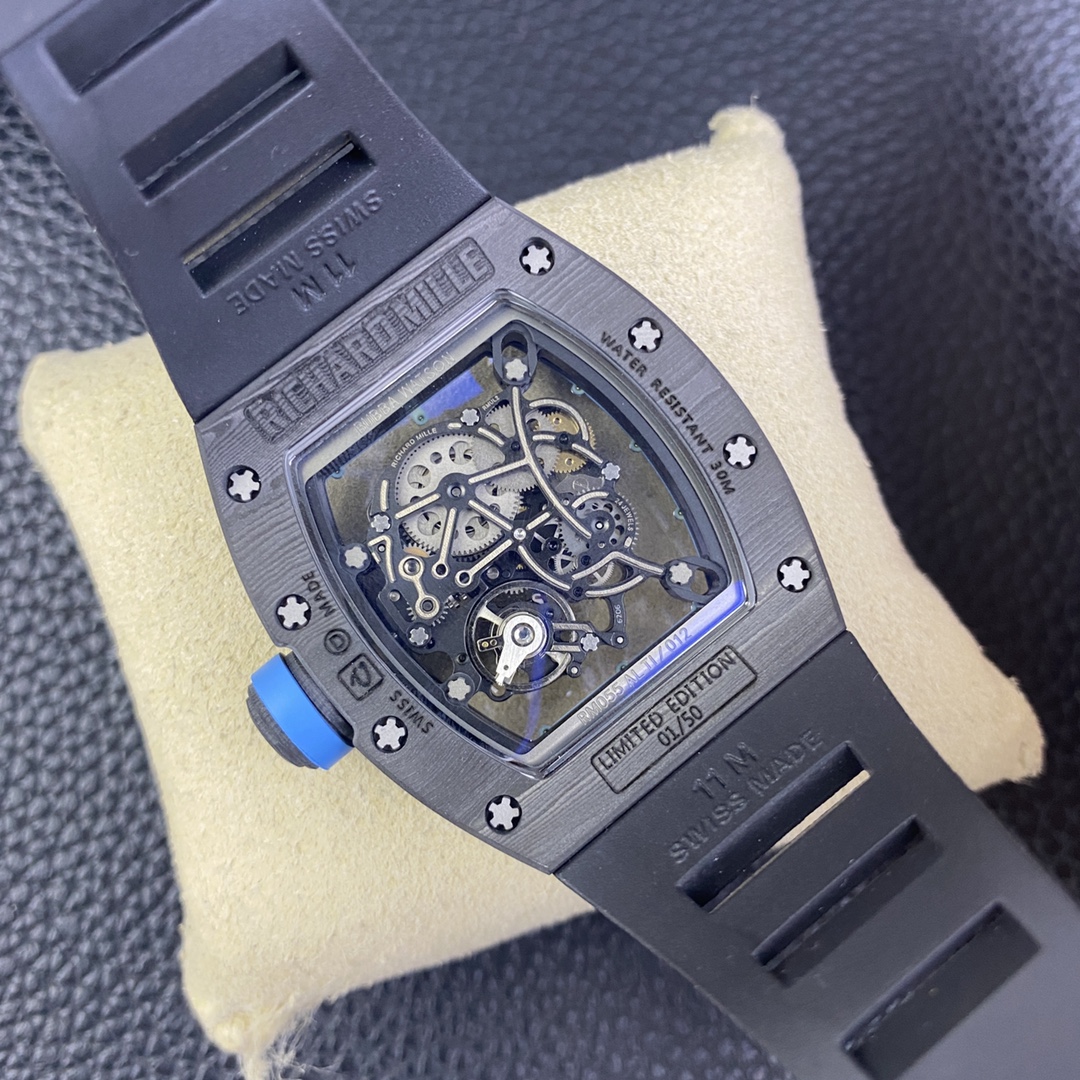 Richard Mille Rm055 Ntpt Watch Case Size Original